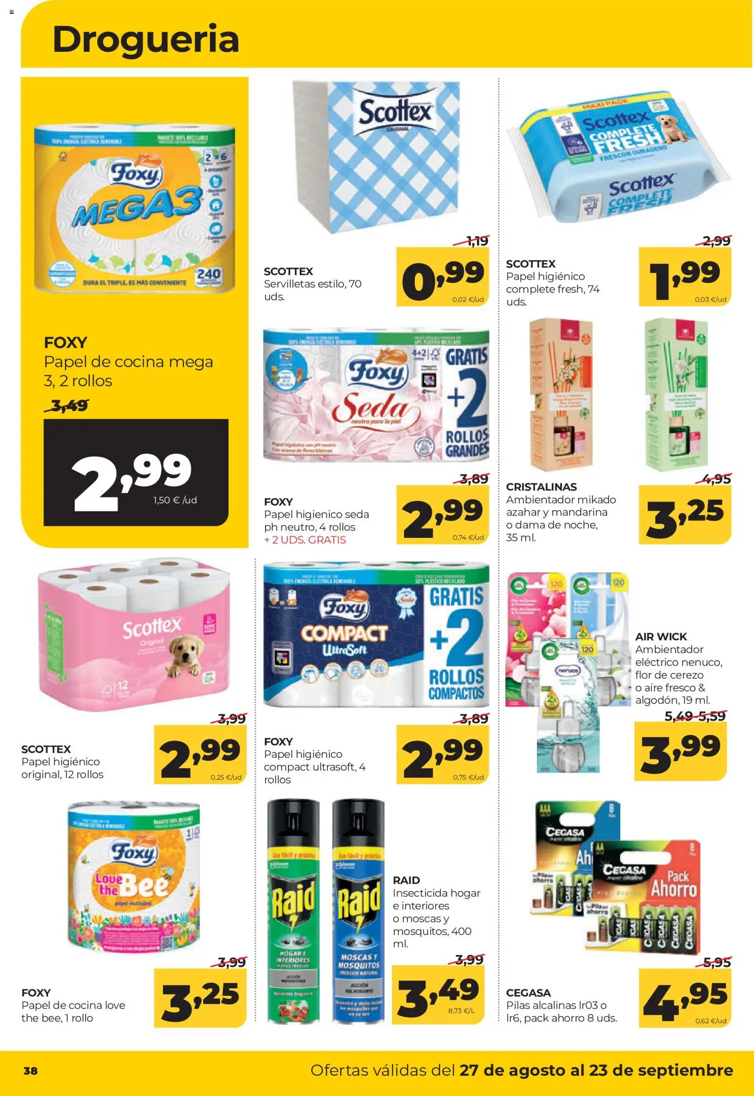 Alimerka folleto Castilla y León │ válido desde el 27/08/2026 | Página: 42 | Productos: Papel higienico, Cocina, Ambientador