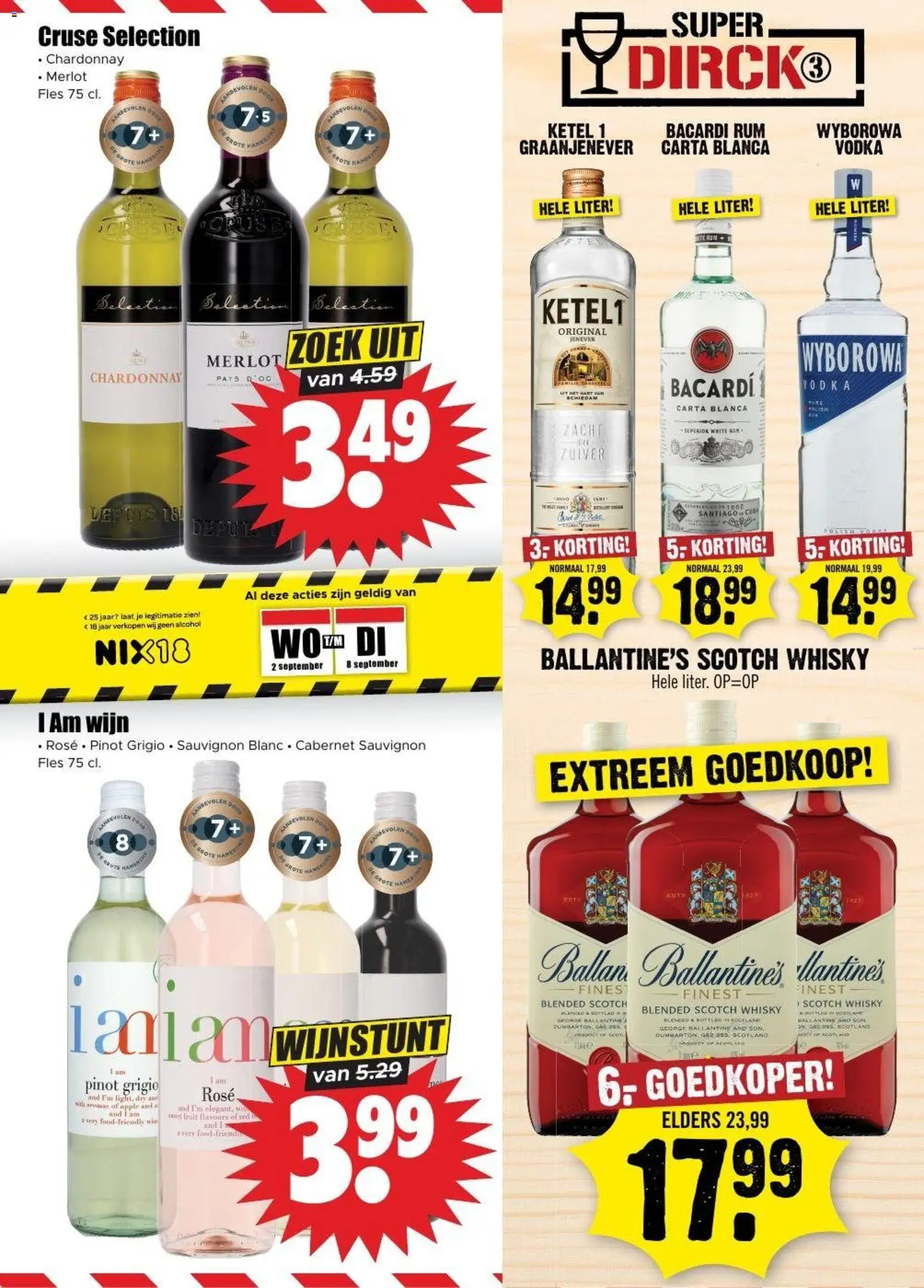 {H1} | Pagina: 22 | Producten: Alcohol, Bacardi, Vodka, Ballantine’s