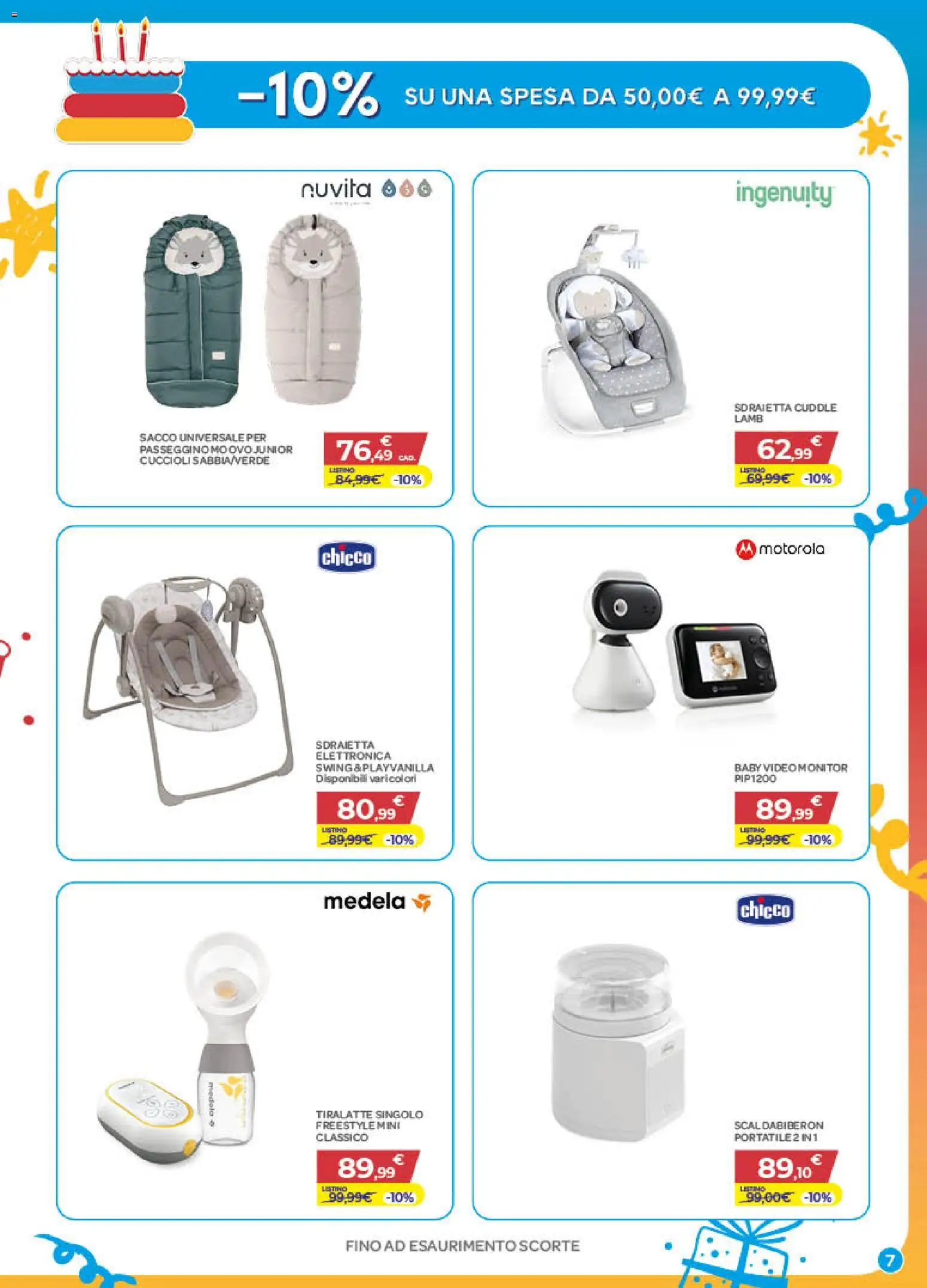 Volantino Bimbo store del 01/10/2026 | Pagina: 7 | Prodotti: Monitor, Passeggino, Video, Tiralatte