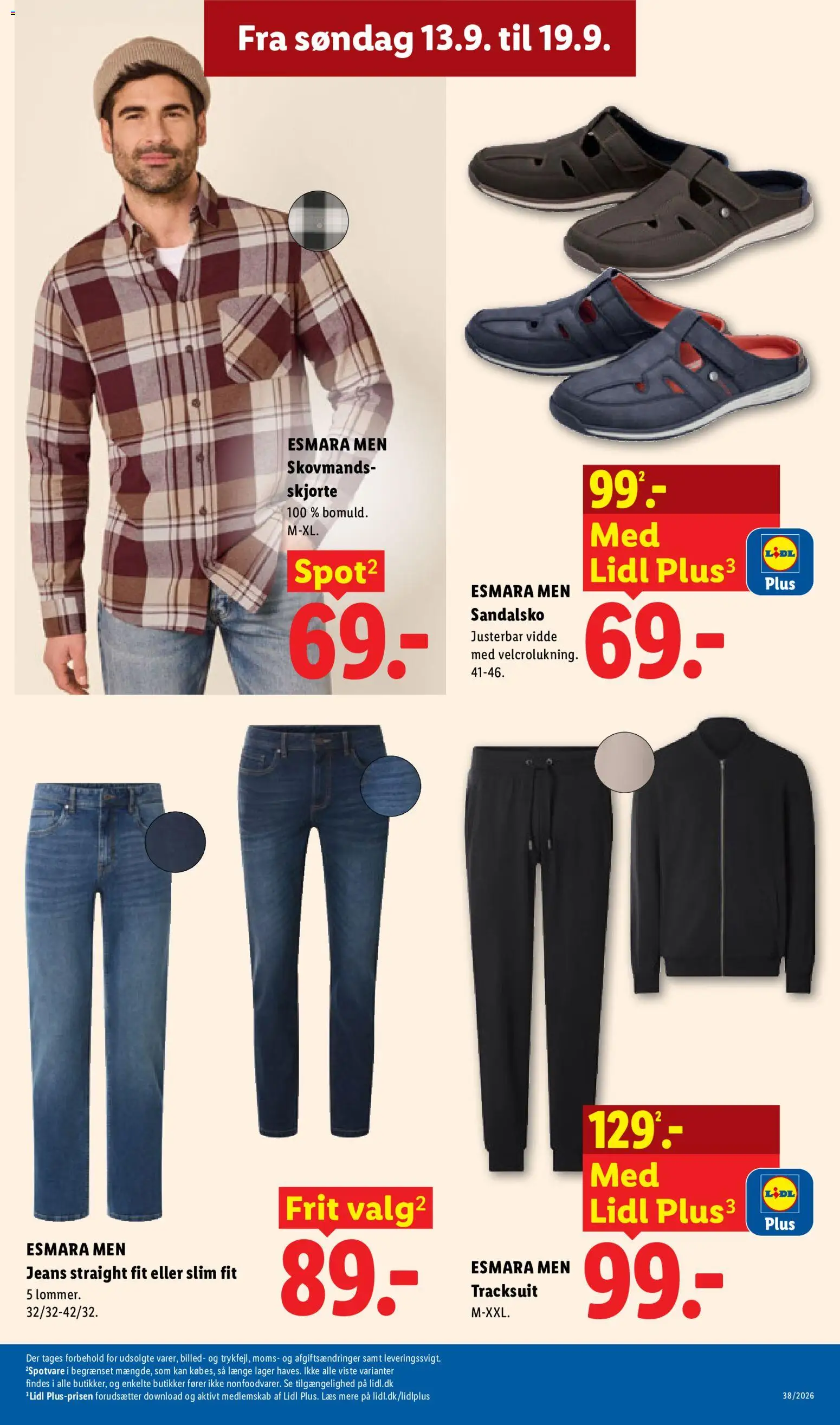 Lidl tilbudsavis – gyldig fra 13/09/2026 | Side: 39 | Produkter: Skjorte, Jeans, Søm