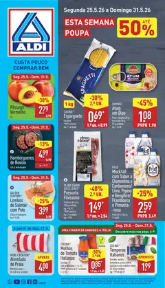 Pré-visualização Aldi folheto válido de 25.05.2026