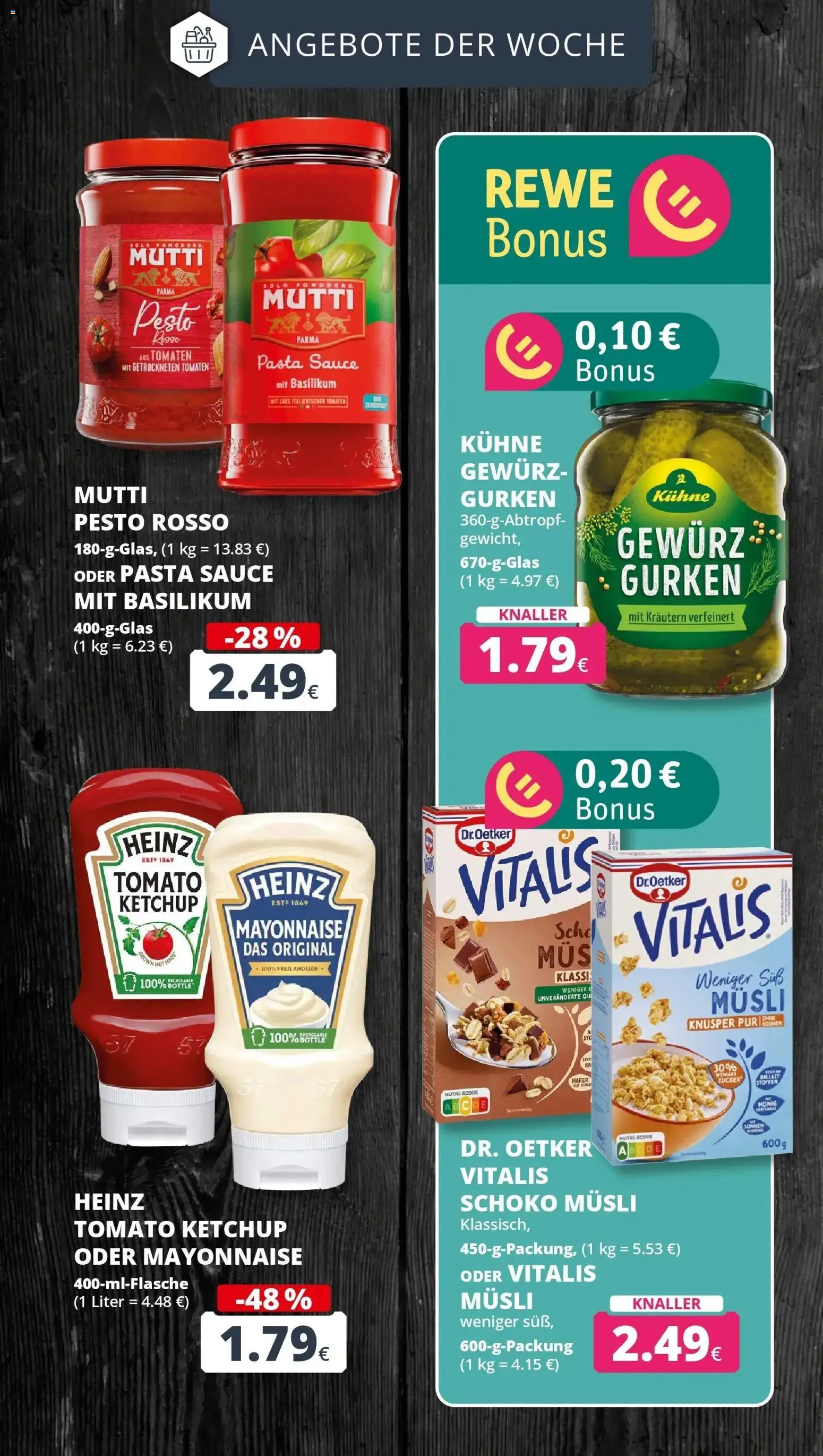 REWE Prospekt ab 12.10.2026 zum Blättern » Angebote | Seite: 4 | Produkte: Tomaten, Mayonnaise, Ketchup, Gurken