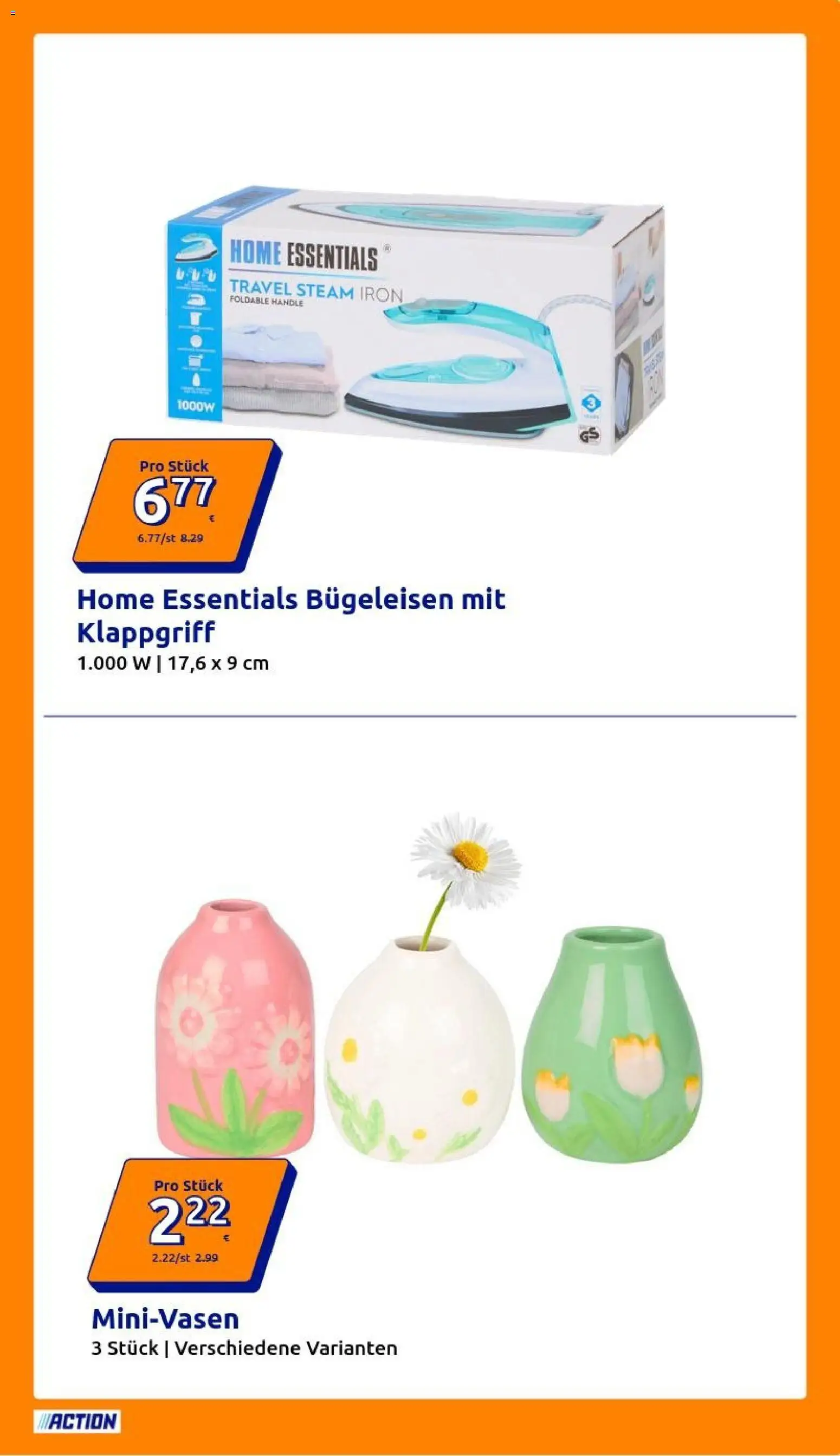 Action Flugblatt gültig ab 01.07.2026 | Seite: 9 | Produkte: Bügeleisen