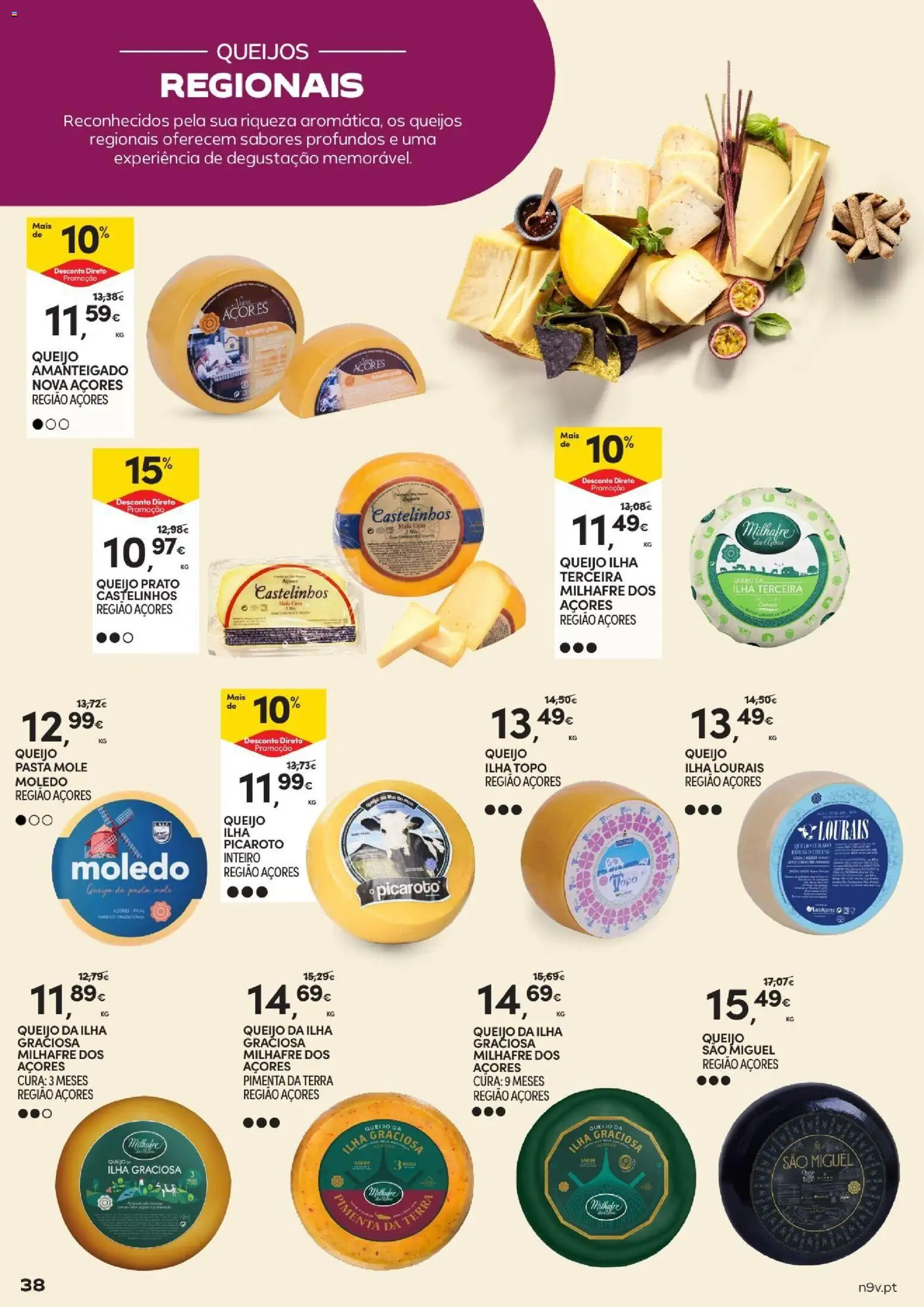 Continente Açores Vinhos, Enchidos e Queijos │ válido de 22/09/2026 | Página: 38 | Produtos: Pimenta, Queijo