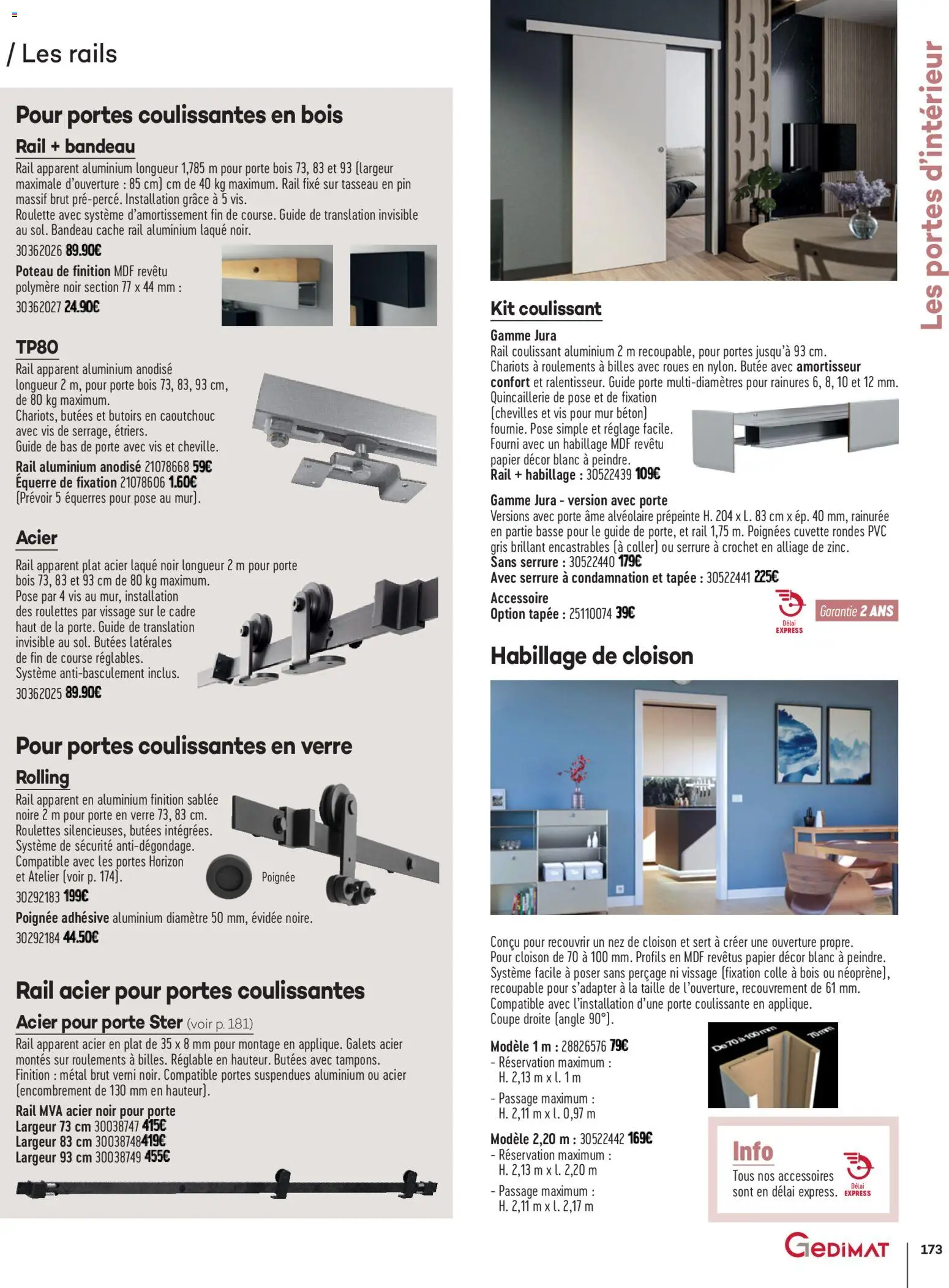 {H1} | Page: 173 | Produits: Porte, Poignées, Laque, Colle
