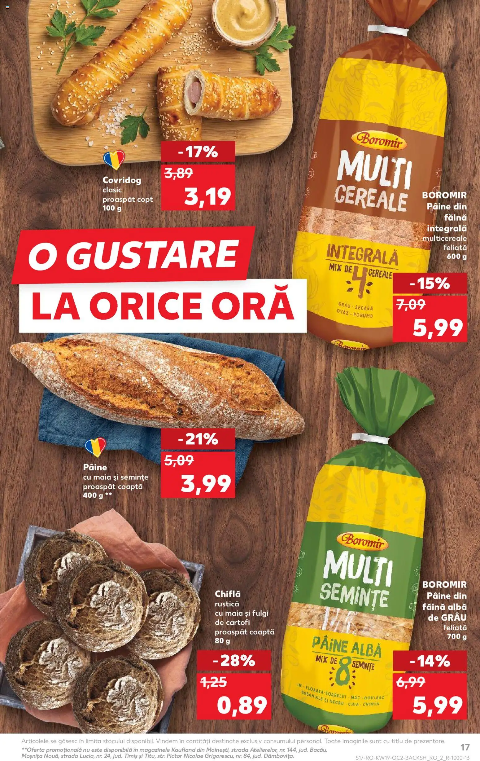 Noul catalog Kaufland – valabil de la 06.05.2026 | Pagină: 17 | Produse: Pâine, Cereale, Fulgi, Cartofi