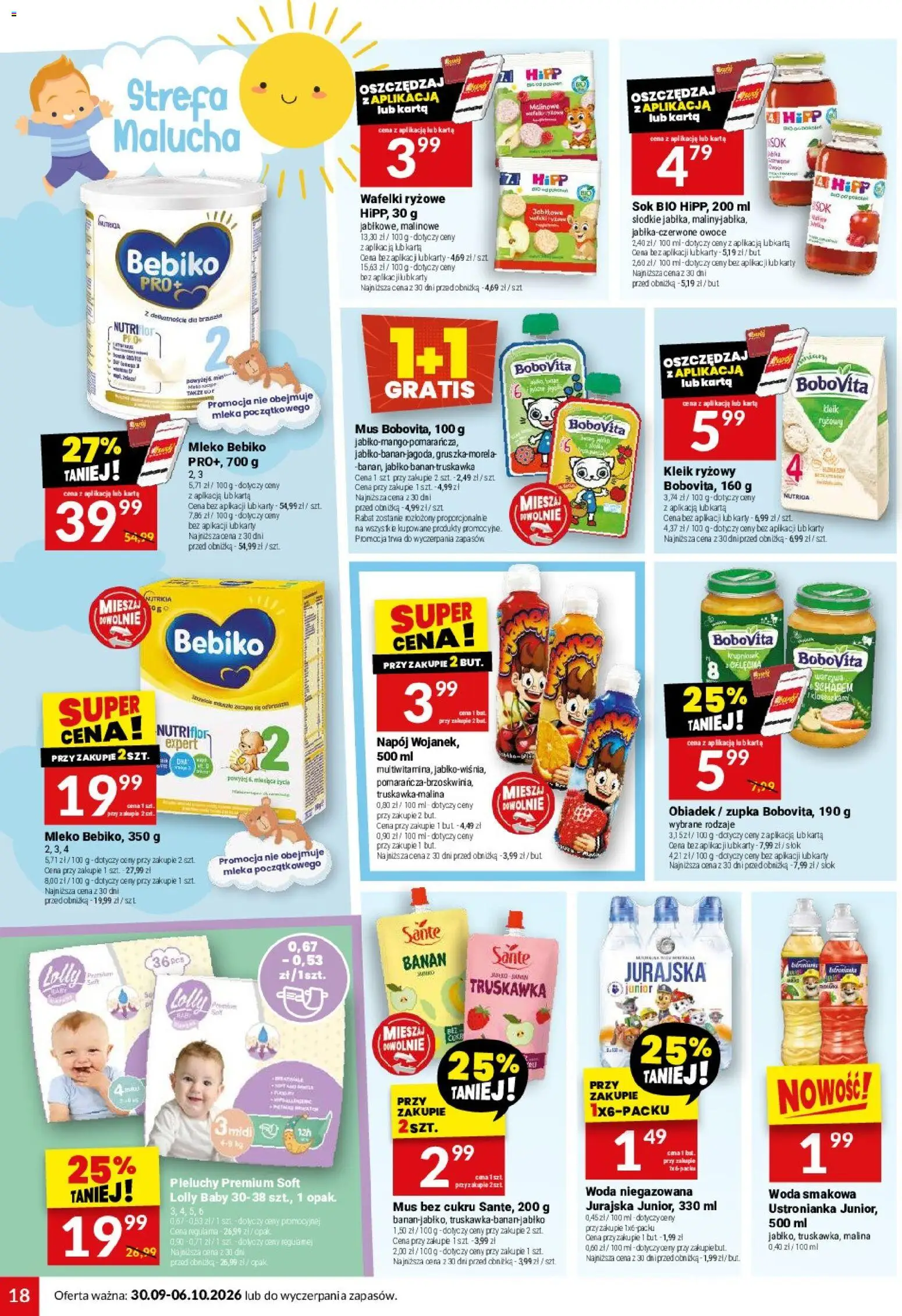 Twój Market gazetka od 30.09.2026 | Strona: 18 | Produkty: Mleko Bebiko, Mleka, Mleko, Bebiko