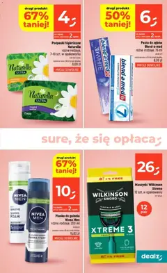 Pogląd oferty "Dealz gazetka" - ważna od 30.07.2026 | Strona: 23 | Produkty: Podpaski, Pianka do golenia, Pasta do zębów