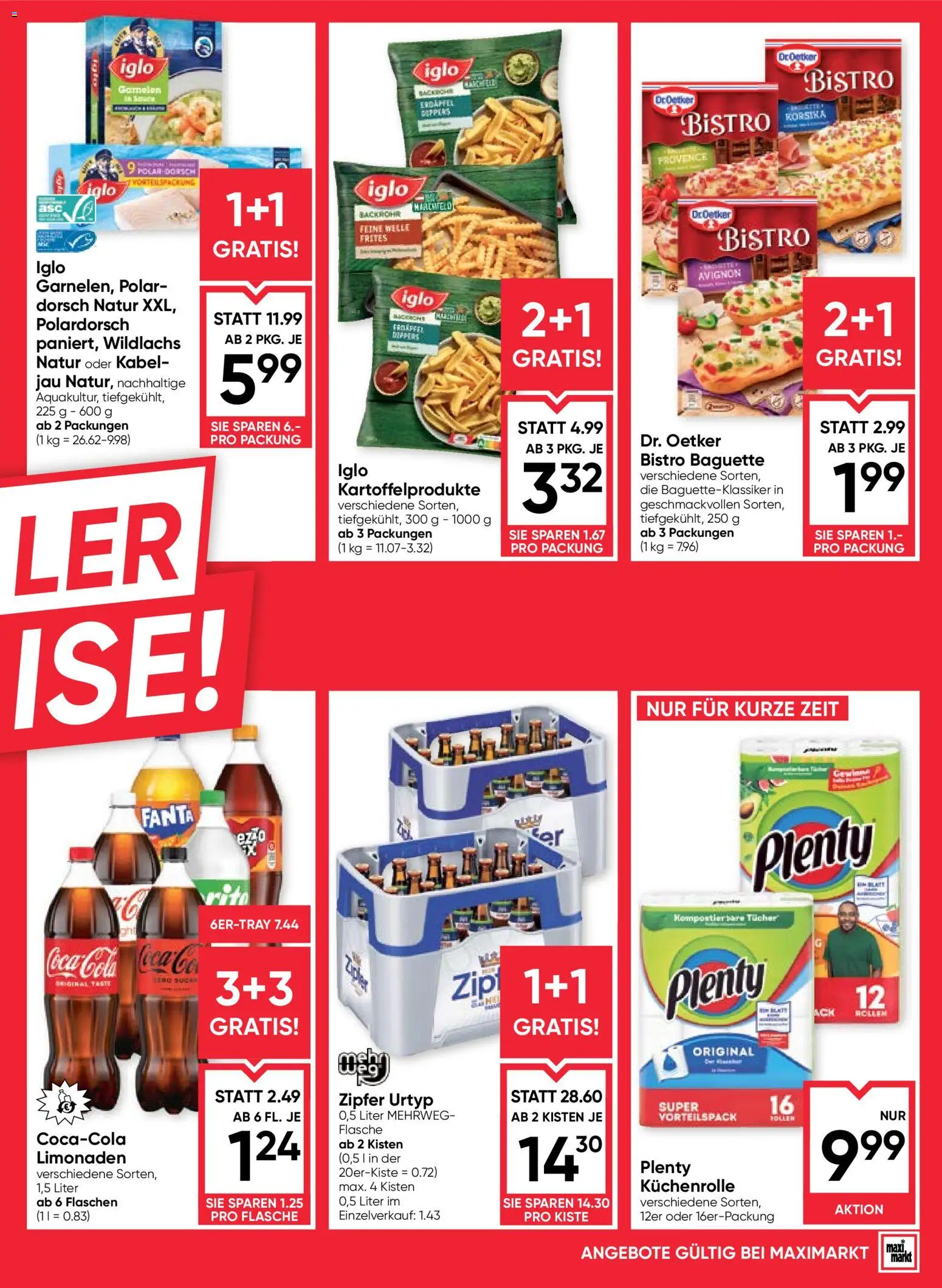 Maximarkt Flugblatt gültig ab 16.07.2026 | Seite: 3 | Produkte: Baguette, Kabel, Fanta