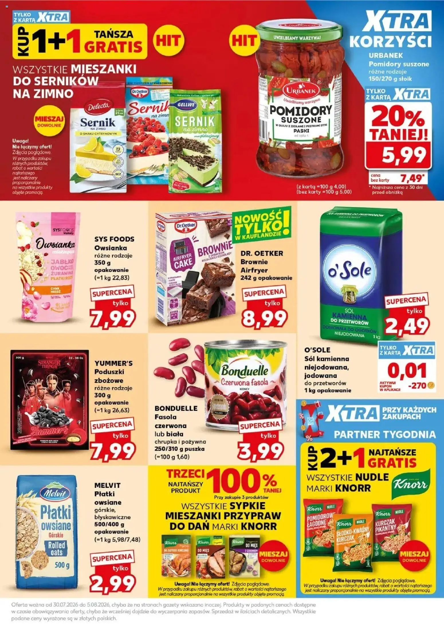 Kaufland gazetka - Mocny start od 03.08.2026 | Strona: 17 | Produkty: Fasola, Brownie, Pomidory, Sól