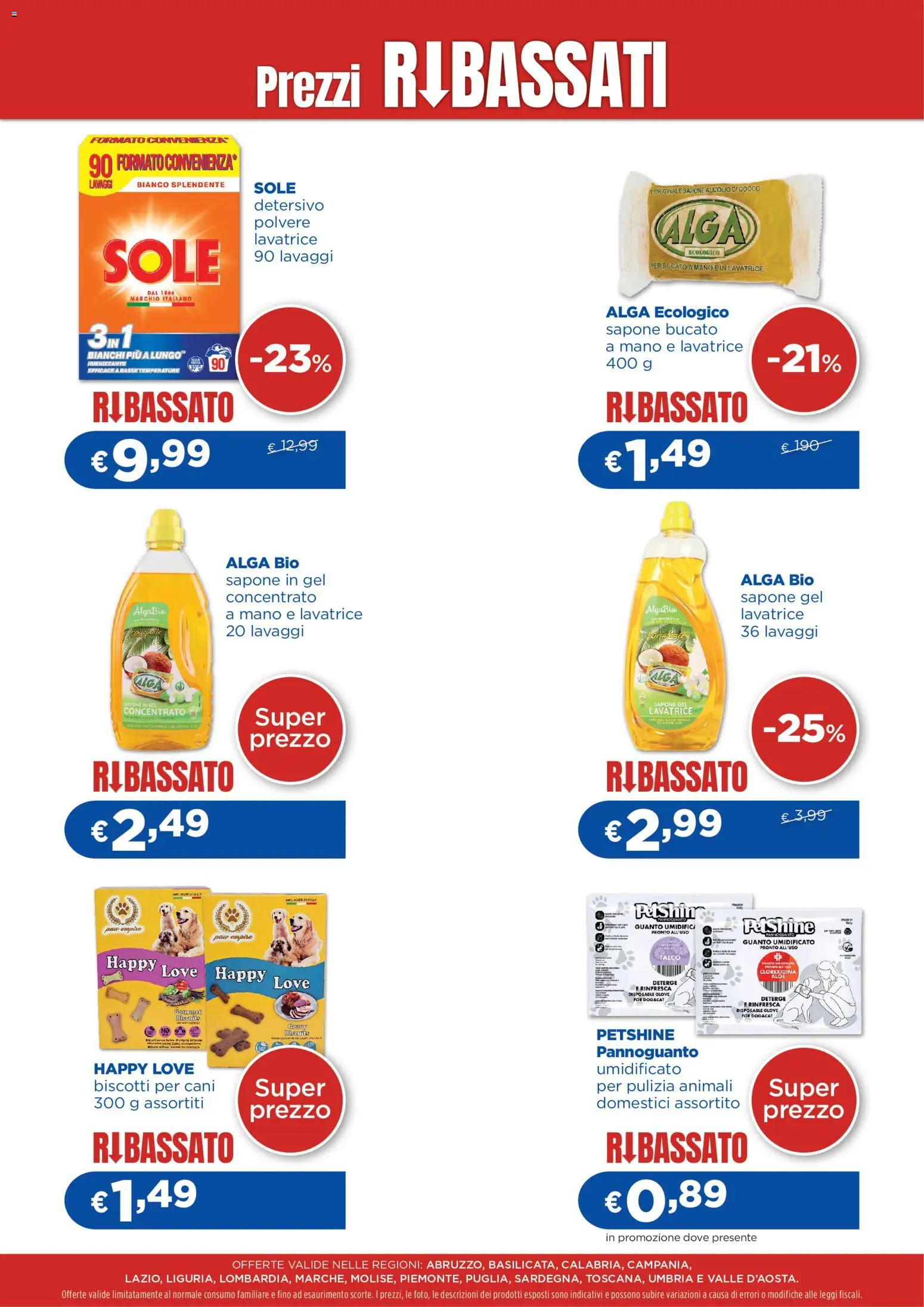 Volantino Acqua e Sapone del 04/09/2026 | Pagina: 4 | Prodotti: Sapone, Biscotti, Lavatrice, Cocco