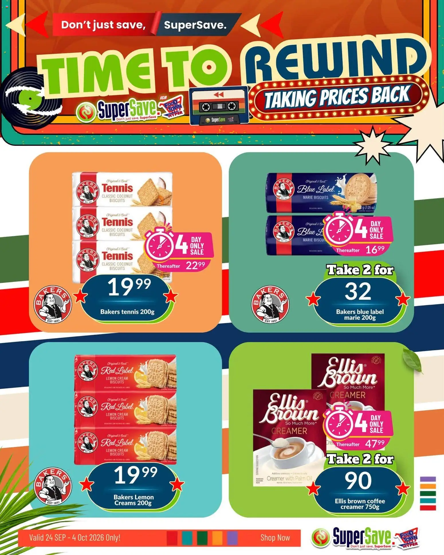 New Super Save catalogue – valid from 24/09/2026 | Page: 12 | Products: Biscuits, Coffee, Cream, Lemon