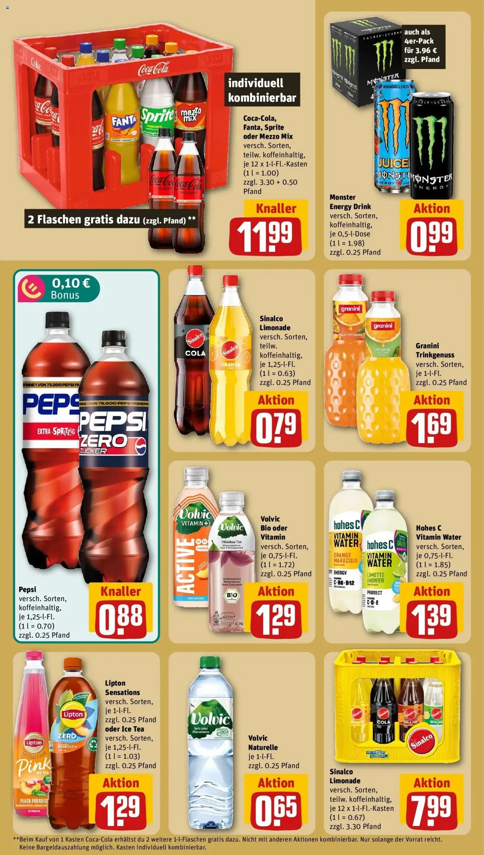 Rewe Prospekt Elmshorn – gültig ab 27.07.2026 | Seite: 16 | Produkte: Sinalco, Mango, Pepsi, Tee