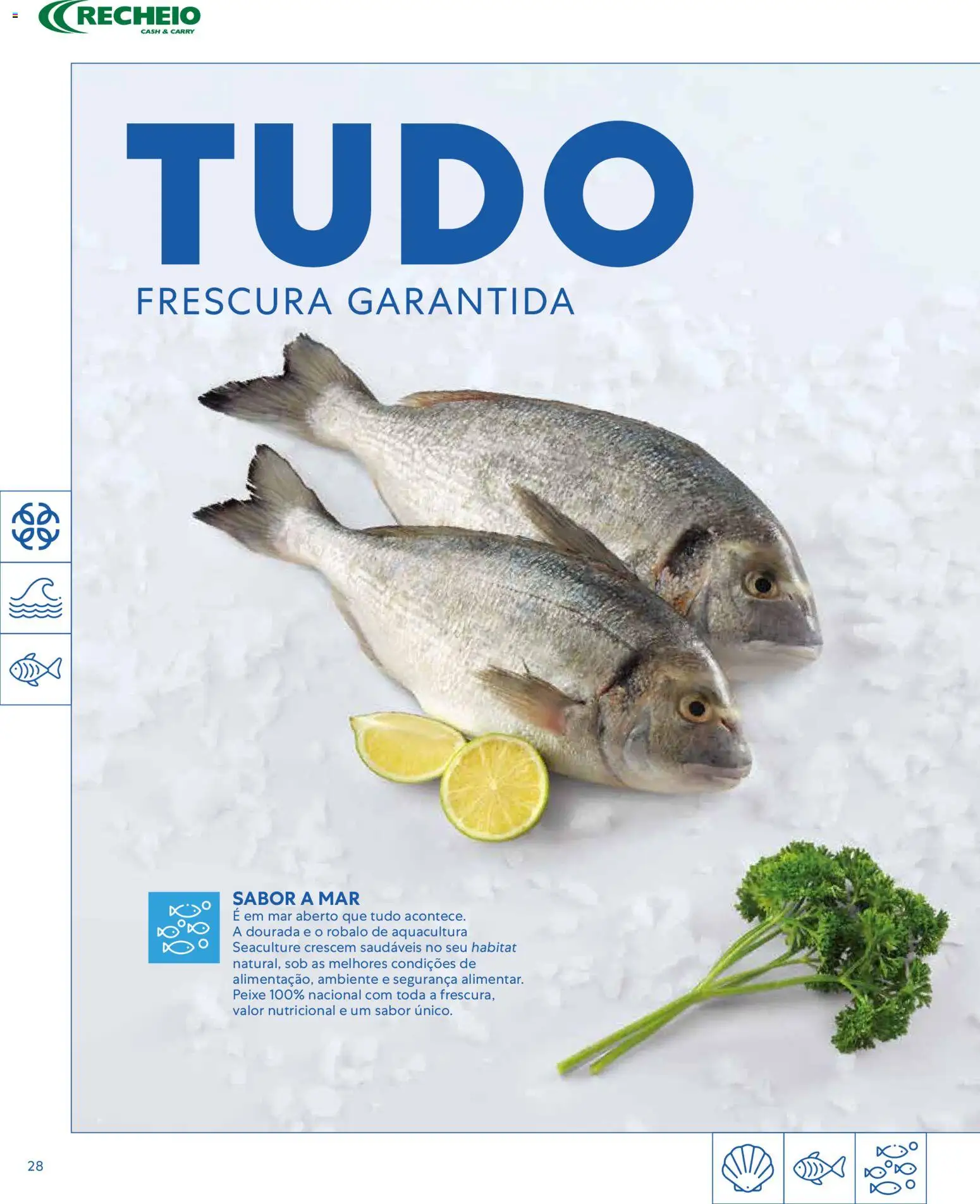 Recheio - Catálogo de Alfragide │ válido de 16/03/2026 | Página: 28 | Produtos: Dourada, Peixe
