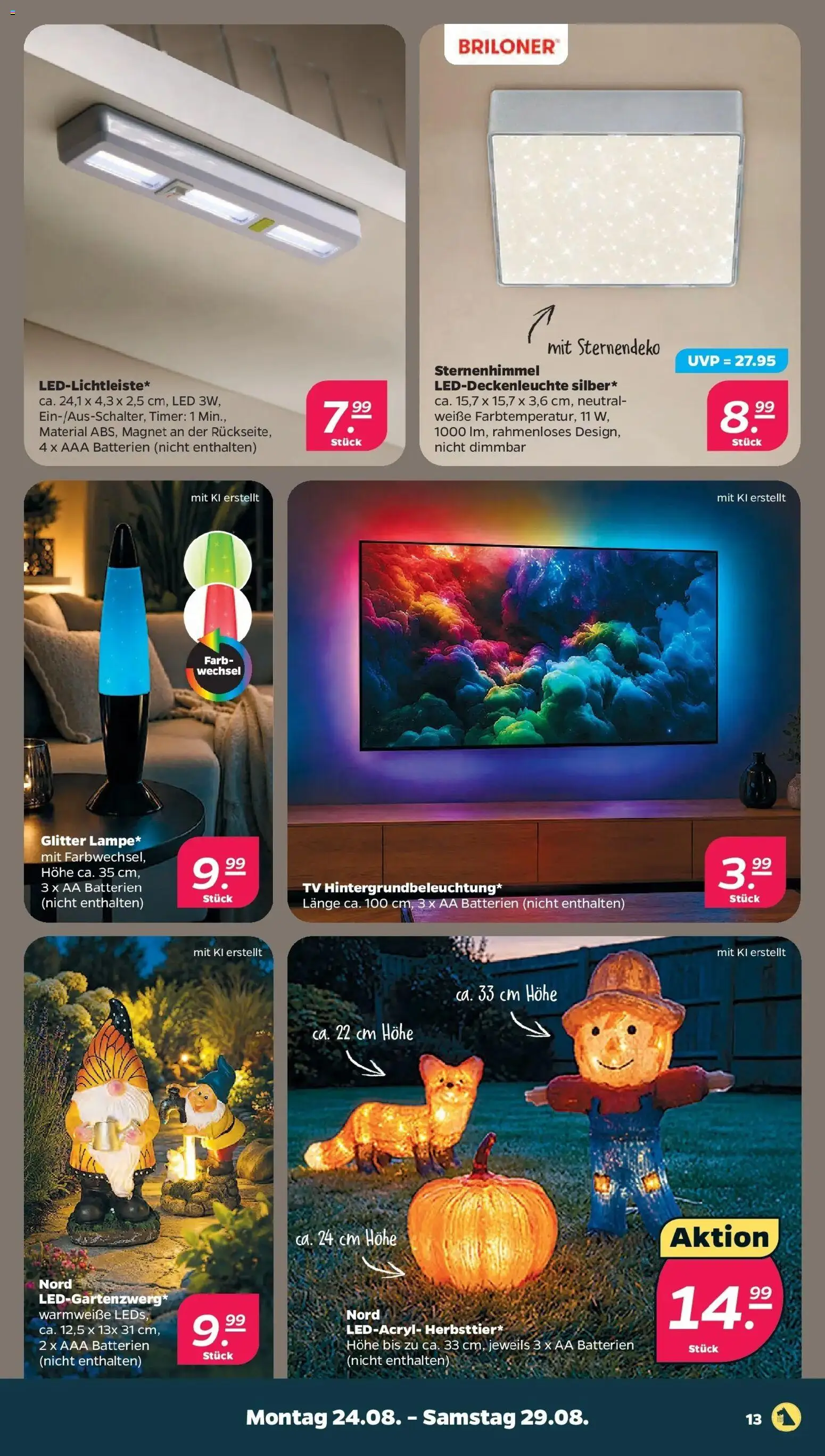Netto Aktueller Prospekt ab 23.08.2026 → Angebote nächste Woche | Seite: 15 | Produkte: Batterien, TV