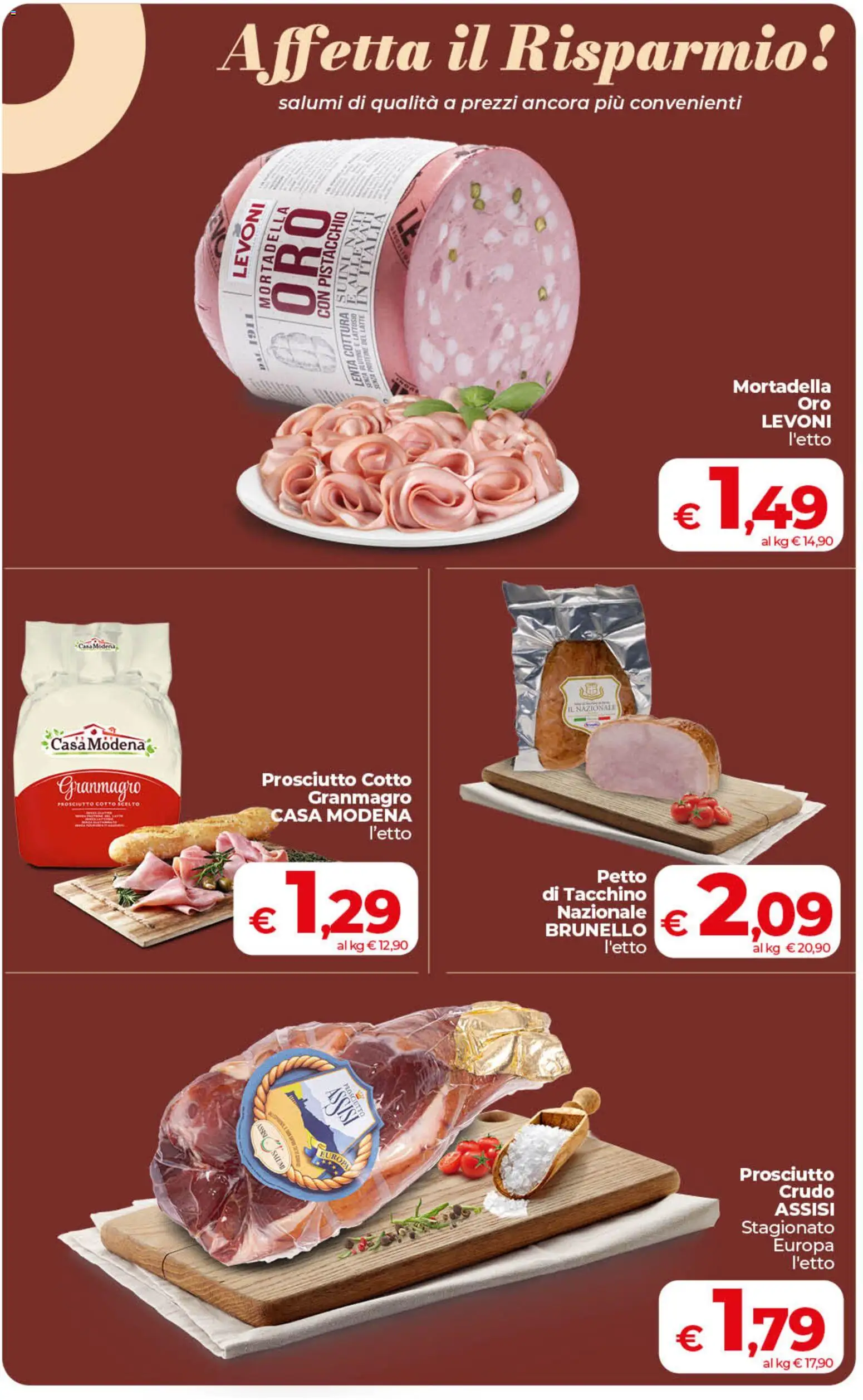 Volantino COOP del 01/09/2026 | Pagina: 12 | Prodotti: Senza glutine, Tacchino, Latte, Mortadella