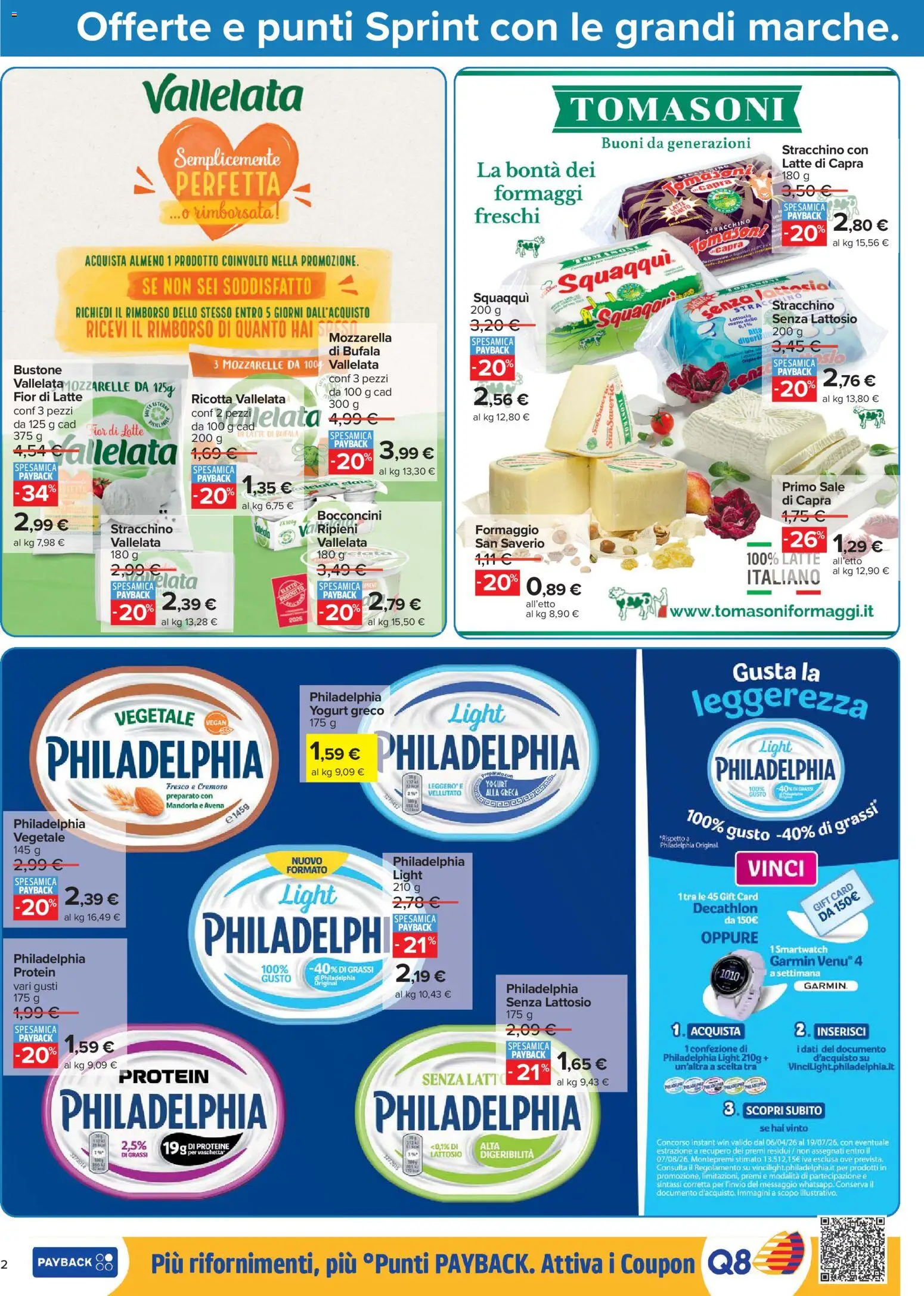 Volantino Carrefour del 16.06.2026 | Pagina: 2 | Prodotti: Yogurt, Sale, Latte, Smartwatch