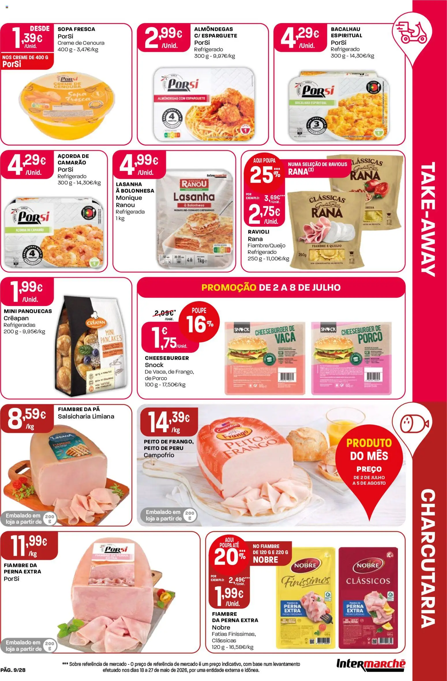 Intermarché Folheto Contact │ válido de 02/07/2026 | Página: 9 | Produtos: Camarão, Sopa, Cenoura, Creme