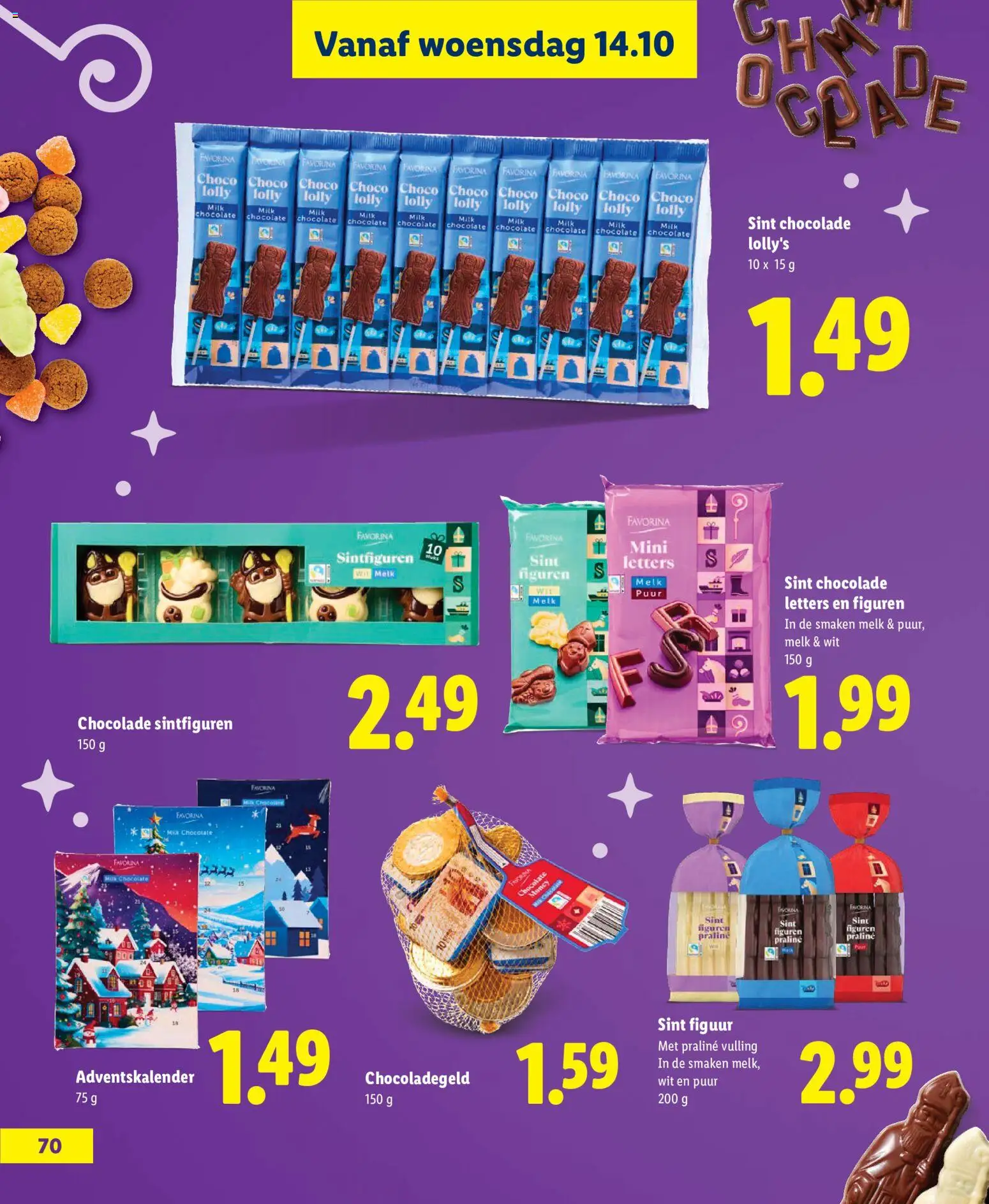 {H1} | Pagina: 70 | Producten: Melk, Chocolade