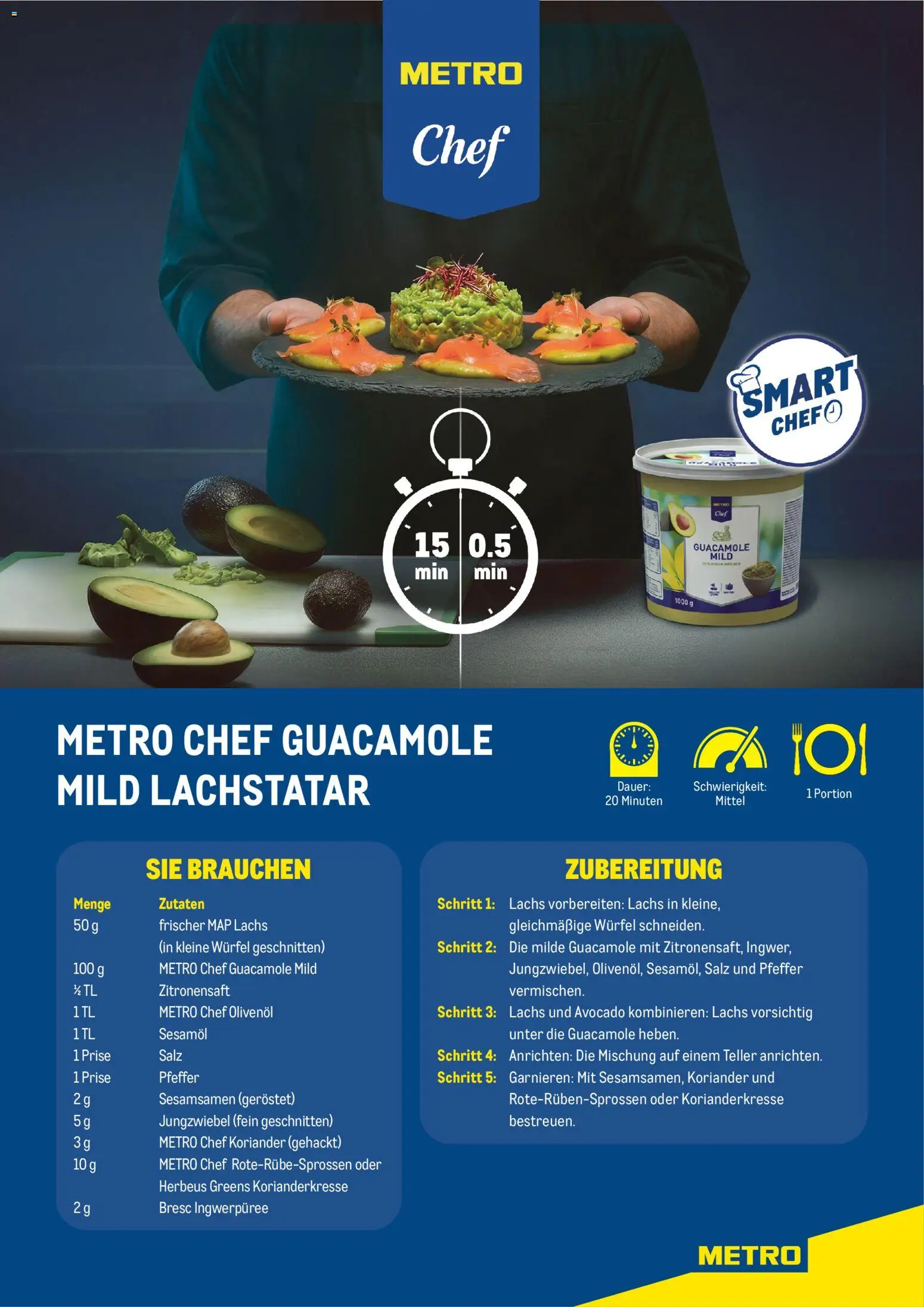 Metro angebote Guacamole Mild gültig ab 10.06.2026 | Seite: 1 | Produkte: Avocado, Salz, Pfeffer