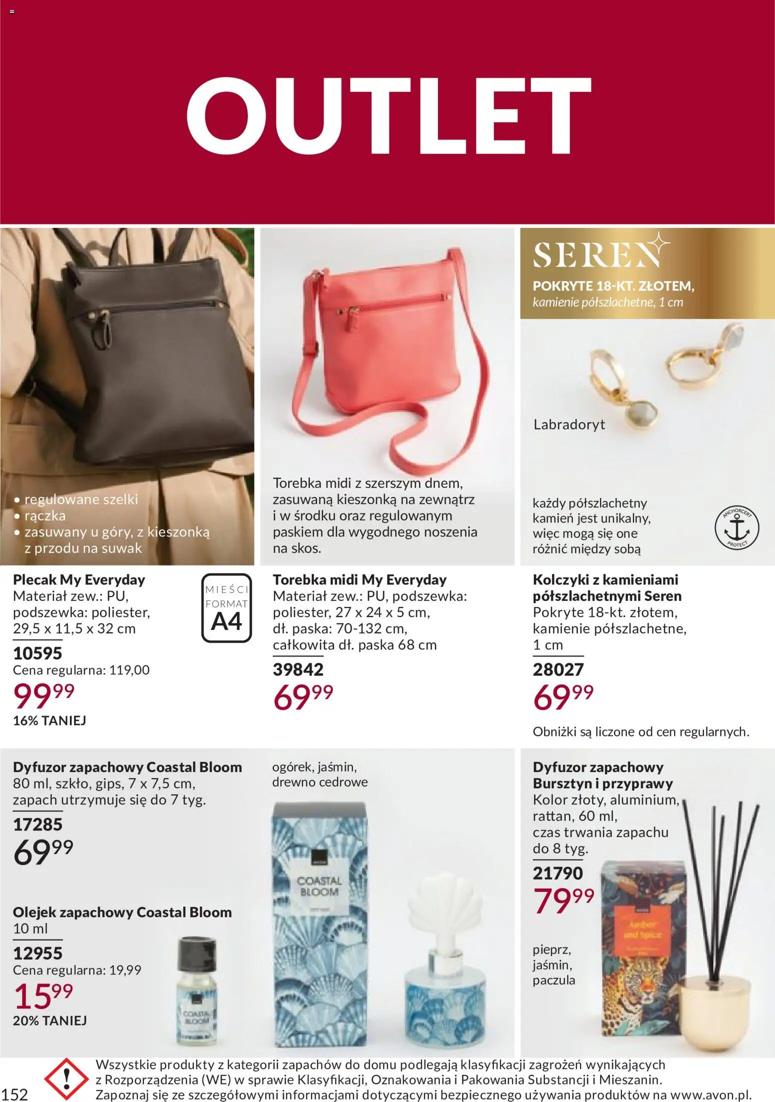 Avon Katalog 9 2026 od 01.09.2026 | Strona: 152 | Produkty: Dyfuzor zapachowy, Plecak, Zapach, Przyprawy