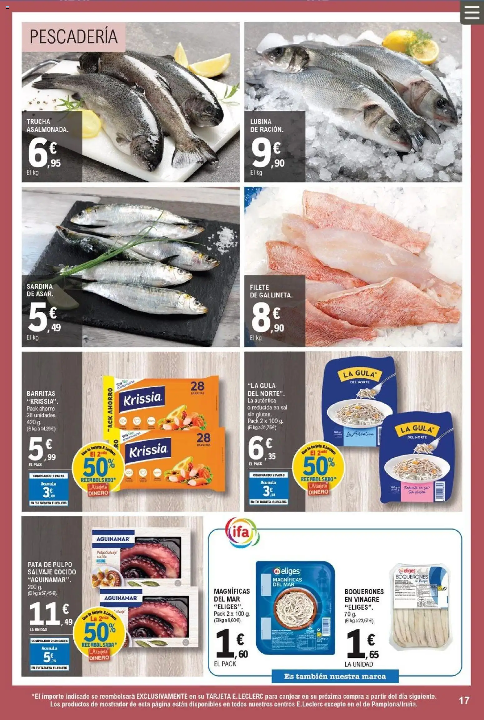 E.Leclerc folleto │ válido desde el 06.05.2026 | Página: 17 | Productos: Filete, Δεξαμενή