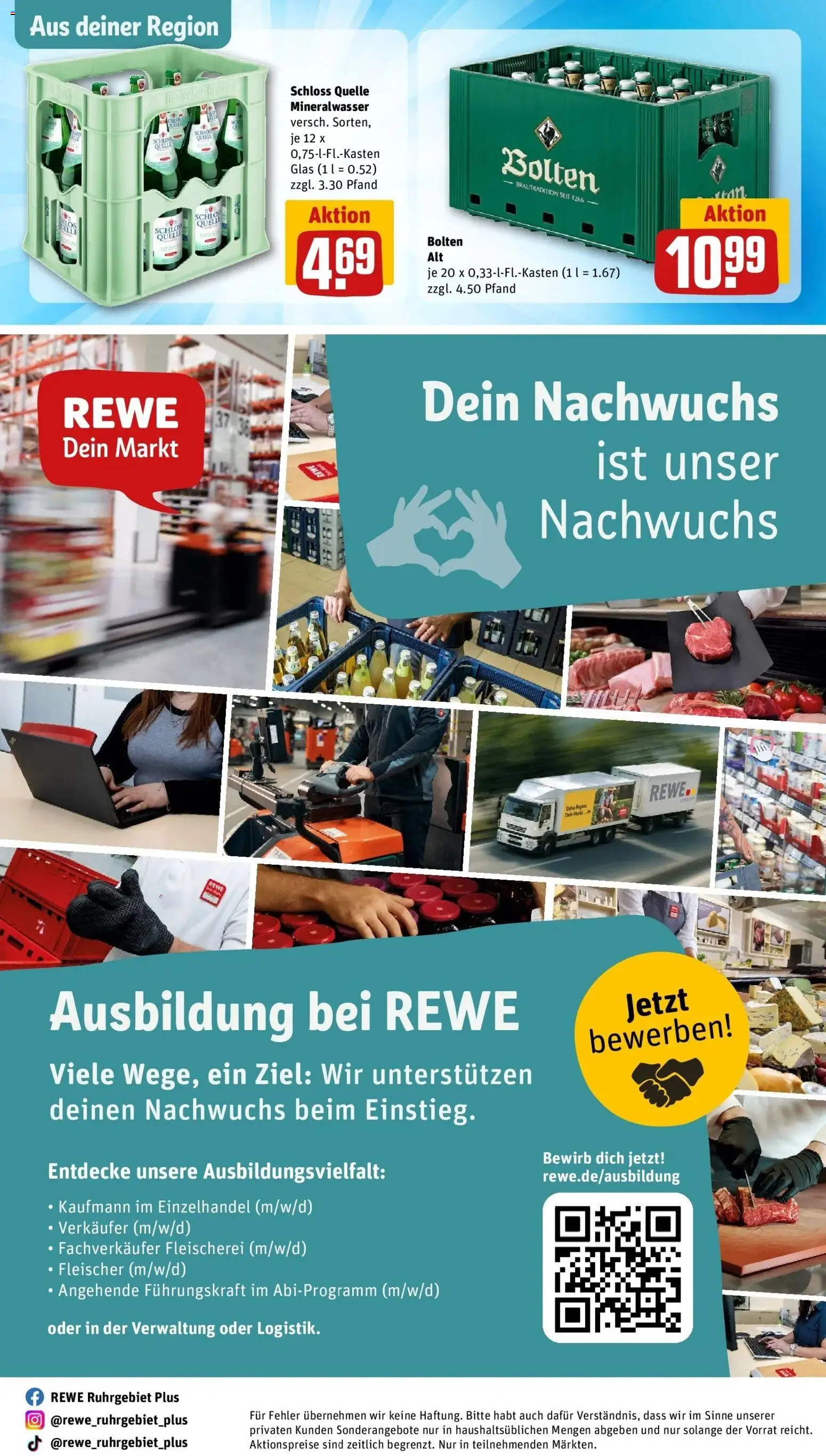 Rewe Prospekt Xanten – gültig ab 10.08.2026 | Seite: 33 | Produkte: Mineralwasser