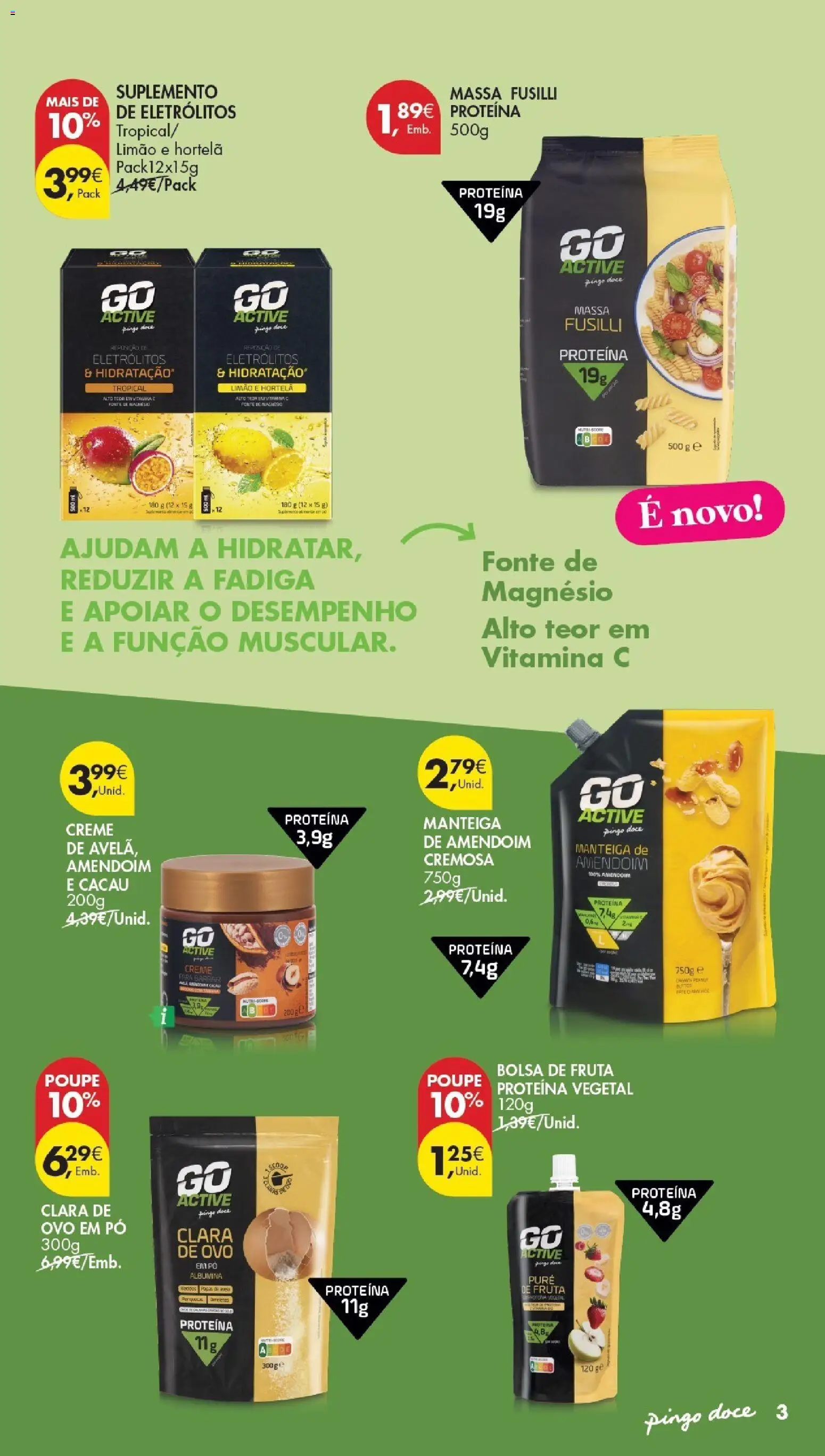 Pingo Doce Escolhas Equilibradas │ válido de 30/06/2026 | Página: 3 | Produtos: Bolsa, Pó, Vitamina c, Creme