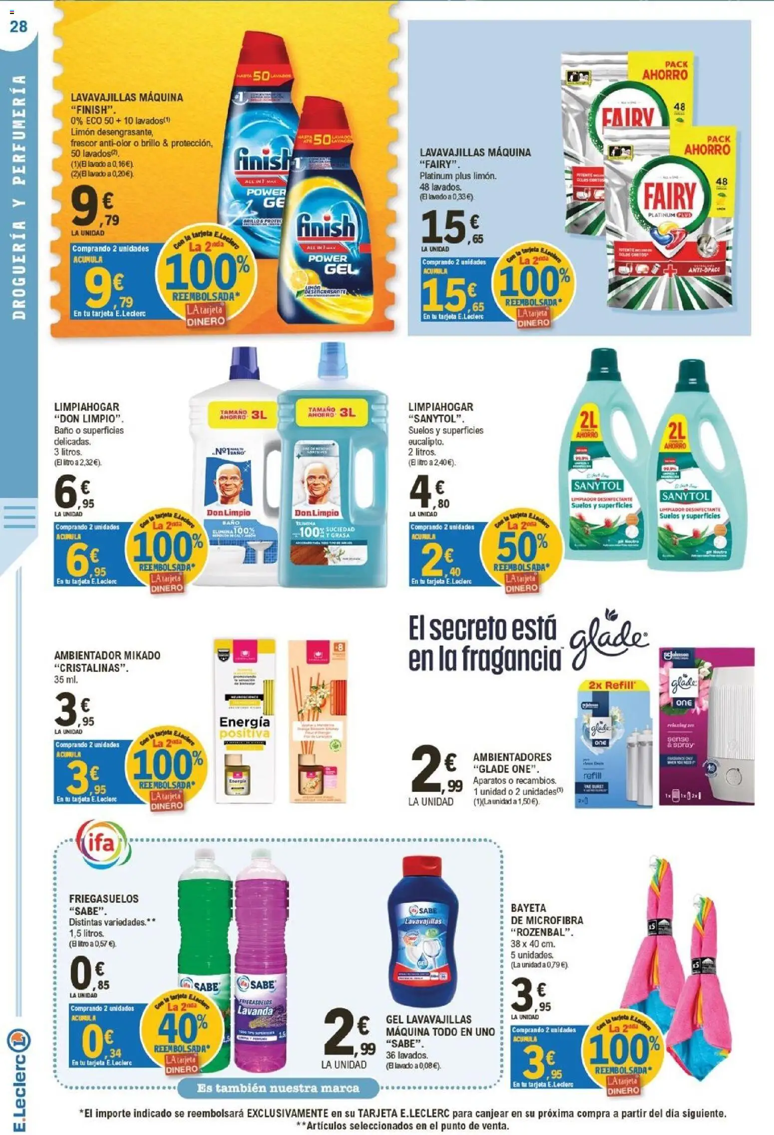E.Leclerc - Ciudad Real │ válido desde el 23/09/2026 | Página: 28 | Productos: Limón, Lavavajillas, Ambientador, Baño