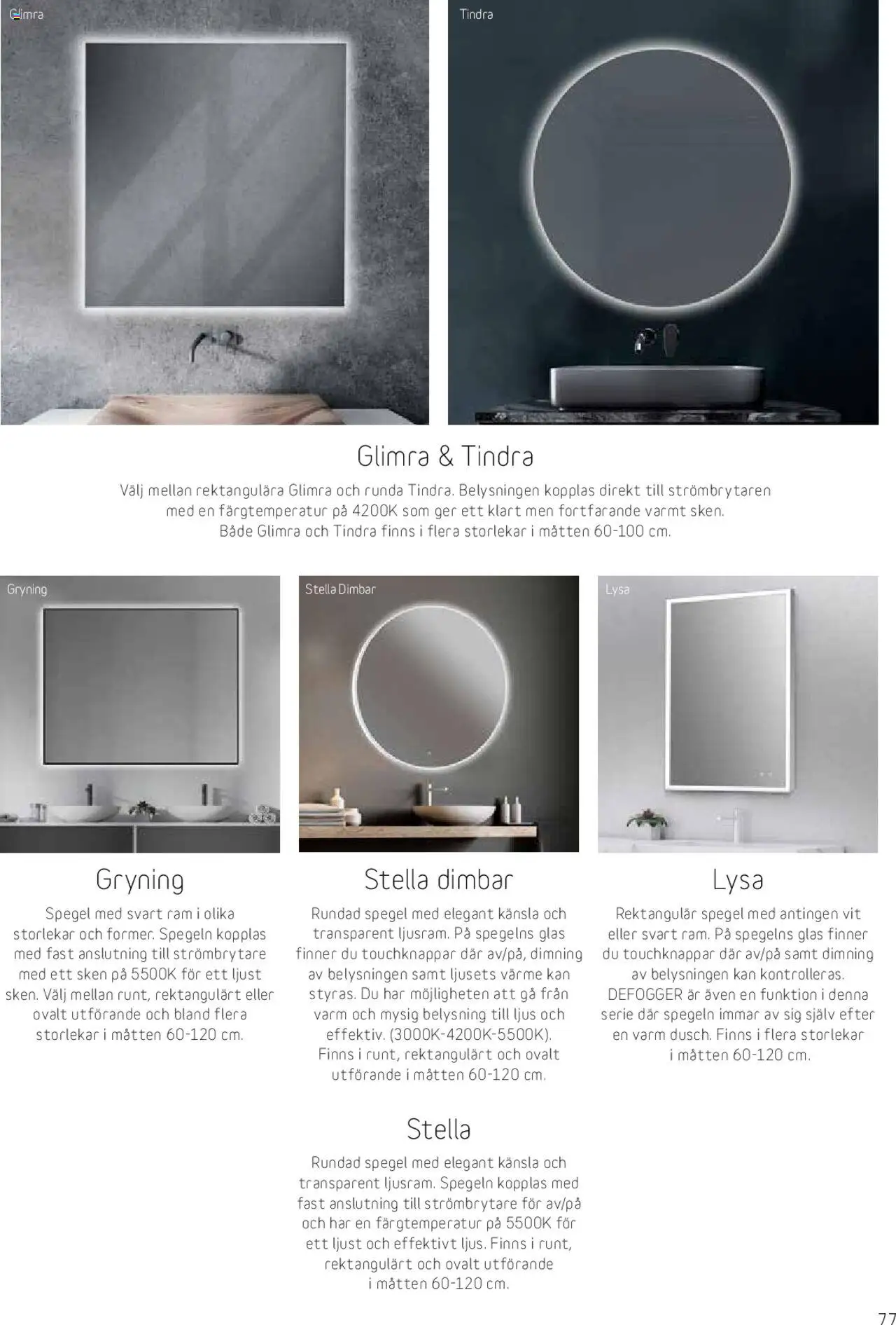 Bauhaus reklamblad aktuell från 25.08.2025 | Sida: 77 | Produkter: Spegel, Ljus
