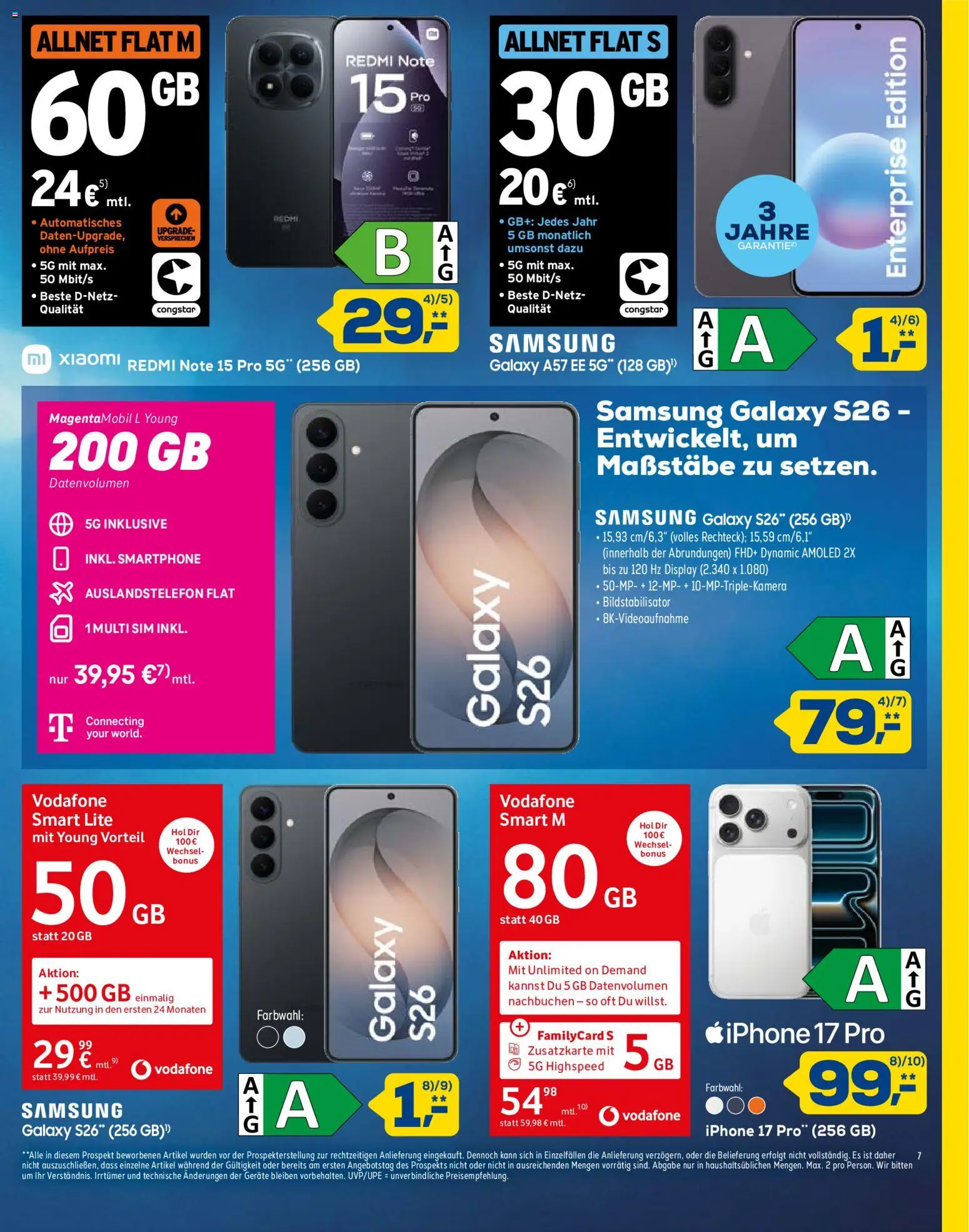 Euronics Prospekt Genau Richtig – gültig ab 15.08.2026 | Seite: 7 | Produkte: Xiaomi, Samsung, Iphone, Smartphone