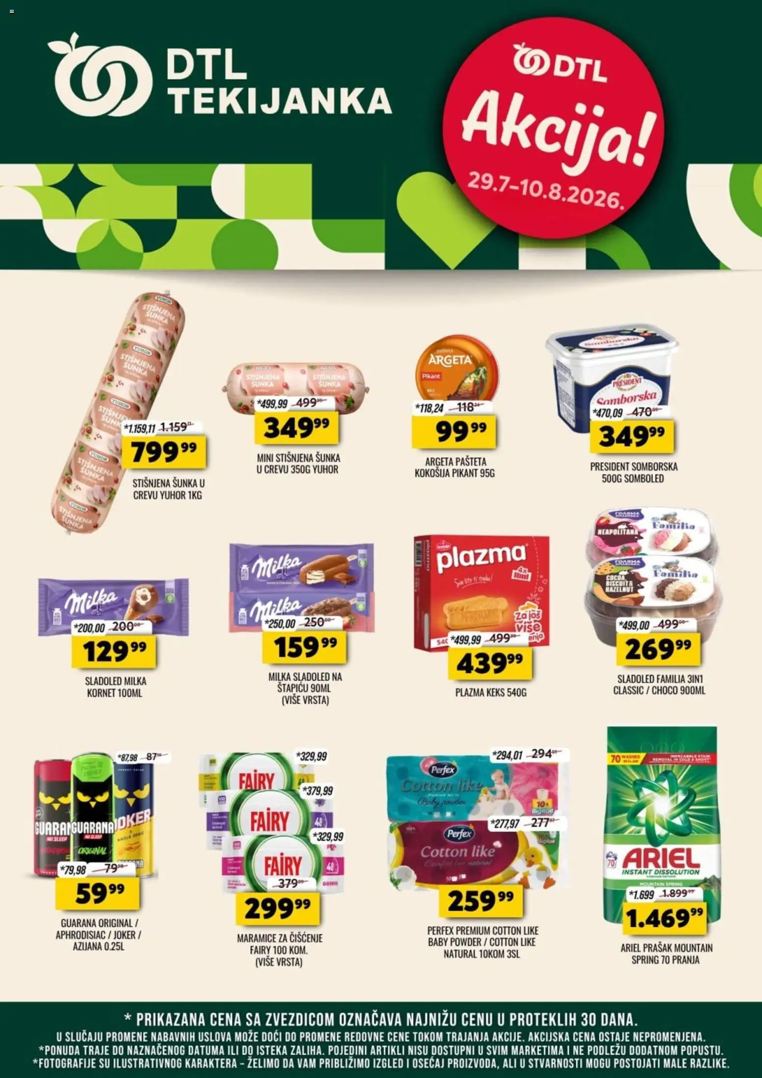 Tekijanka katalog - važi od 29.07.2026 | Strana: 1 | Proizvode: Ariel, Milka, Keks, Plazma