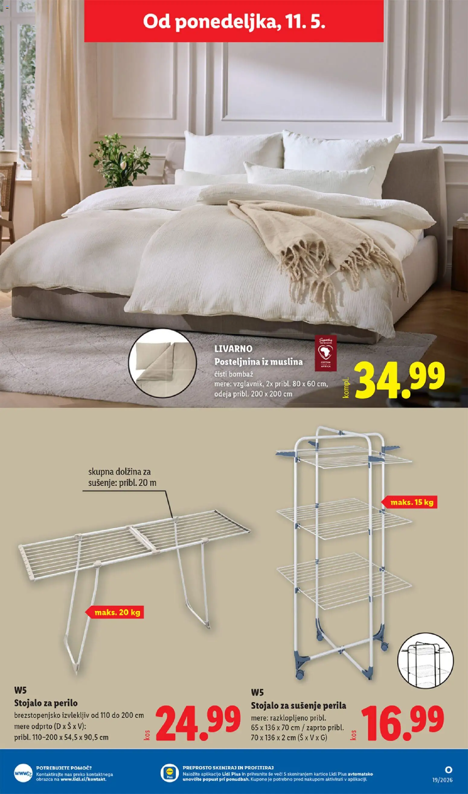 Novi Lidl katalog ponudbe – veljaven od 07.05.2026 | Stran: 57 | Izdelki: Odeja, Posteljnina