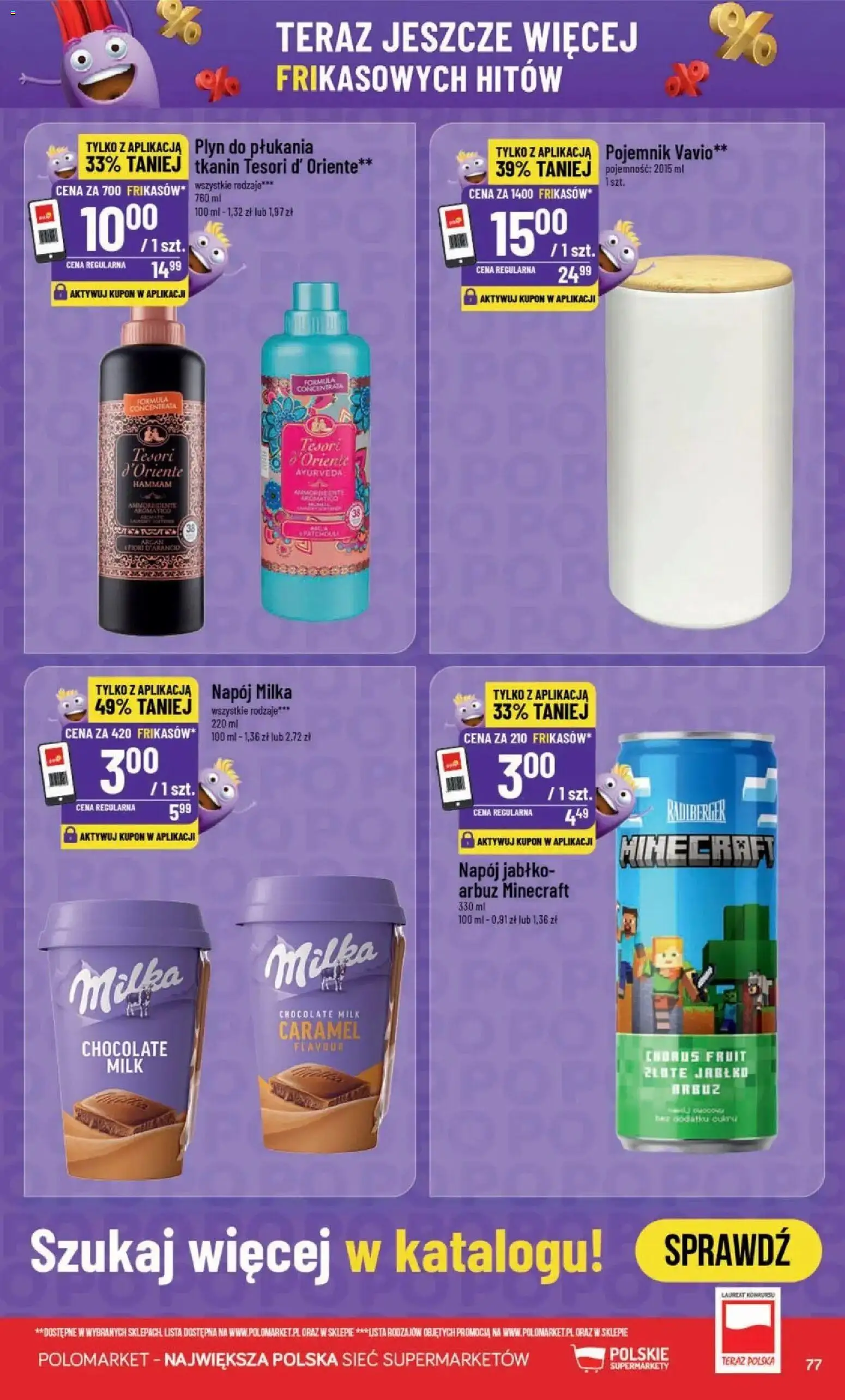 POLOmarket aktualna gazetka od 28.10.2026 | Strona: 77 | Produkty: Arbuz, Płyn do płukania, Tesori d'oriente, Milka