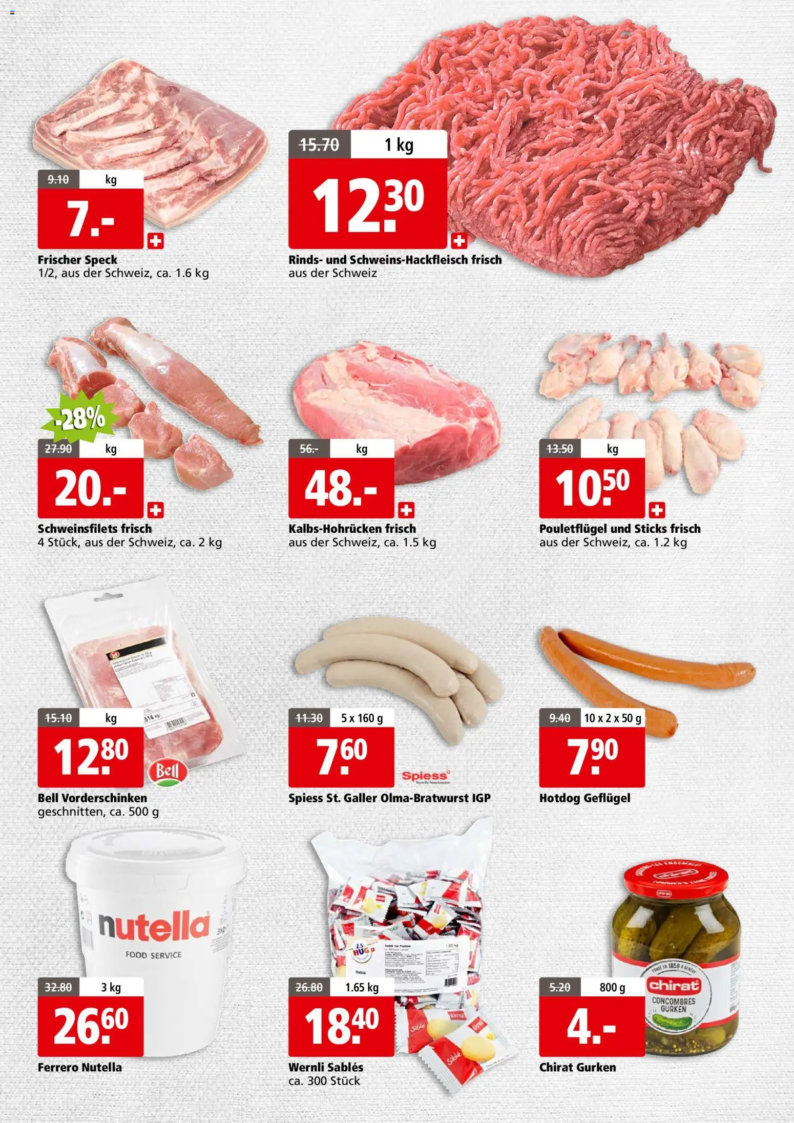Aligro aktionen Business Schlieren, Gossau SG, Frauenfeld, Rapperswil-Jona, Sargans, Bern – gültig ab 19.10.2026 | Seite: 3 | Produkte: Nutella, Gurken