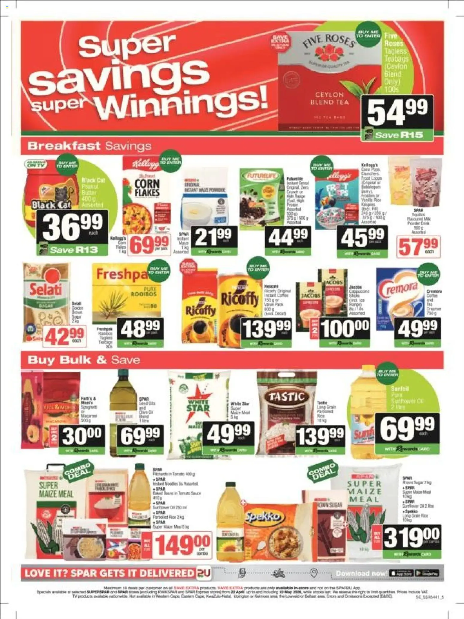 New Spar catalogue – valid from 22.04.2026 | Page: 6 | Products: Corn, TV, Oil, Flakes