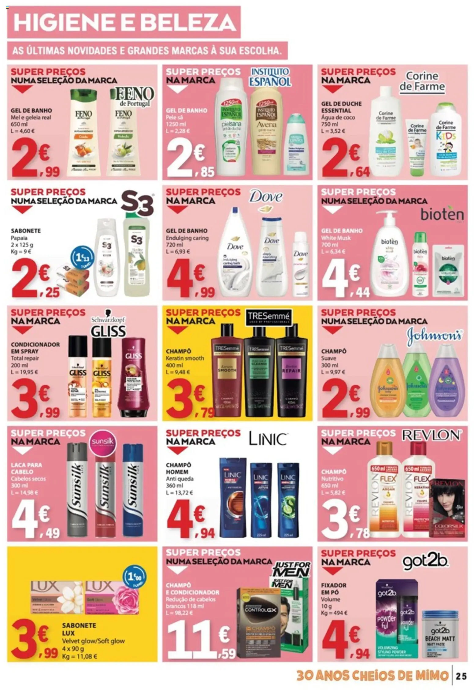 E.Leclerc folheto │ válido de 07.05.2026 | Página: 25 | Produtos: Gel de banho, Sabonete, Banho, Fixador