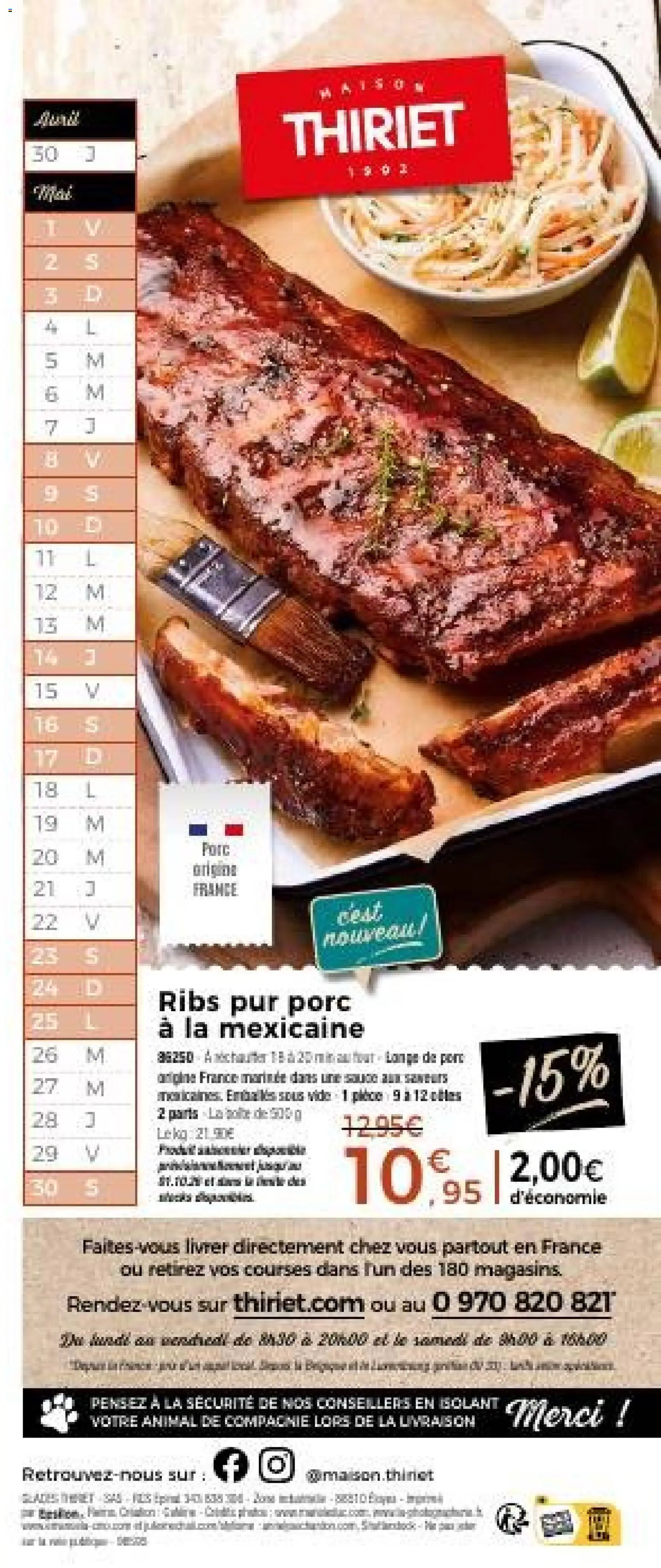 {H1} | Page: 20 | Produits: Porte, Ribs, Longe de porc, Porc