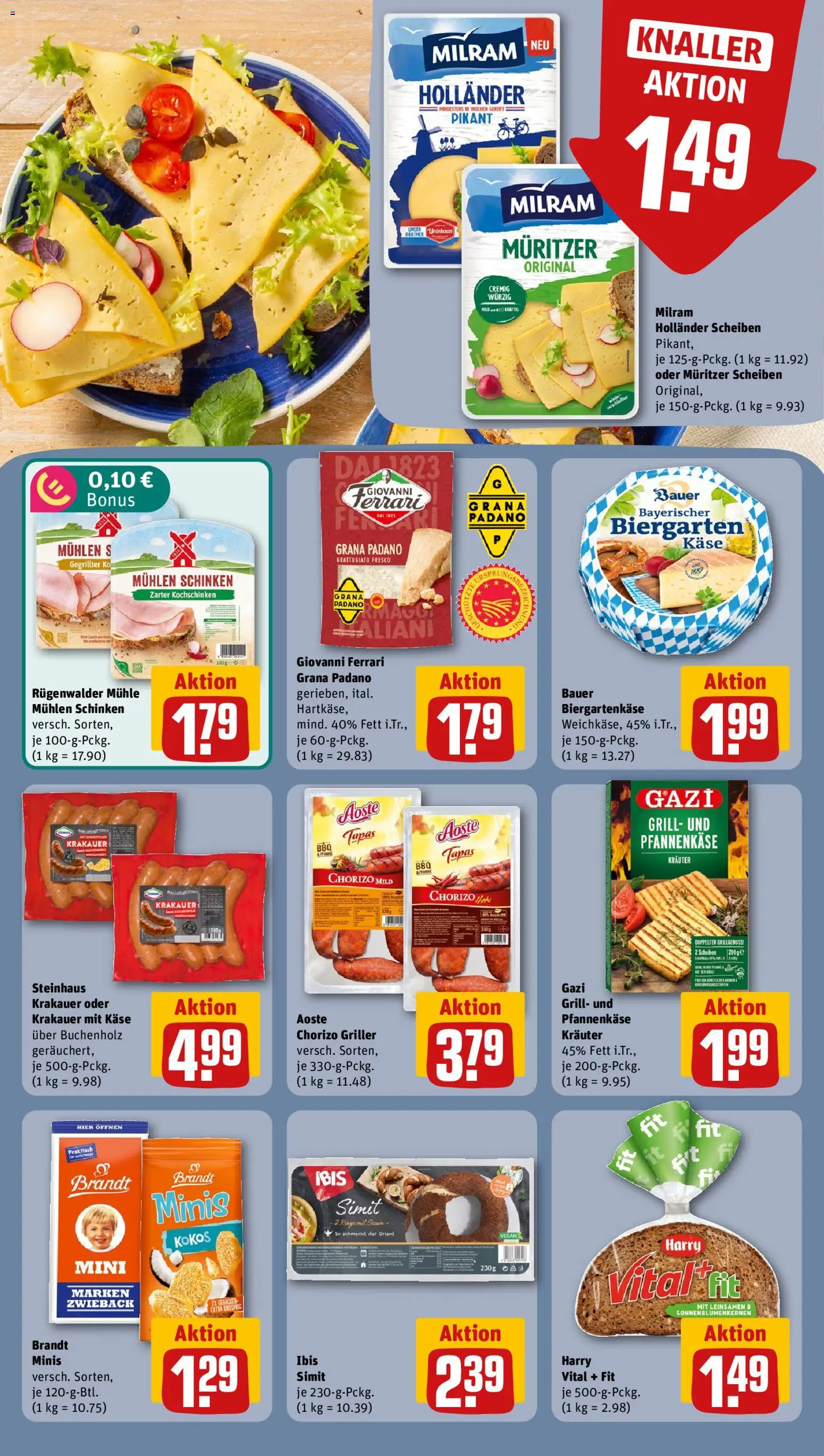 Rewe ihr Kaufpark Prospekt – gültig ab 10.08.2026 | Seite: 14 | Produkte: Grana Padano, Grill, Käse, Griller