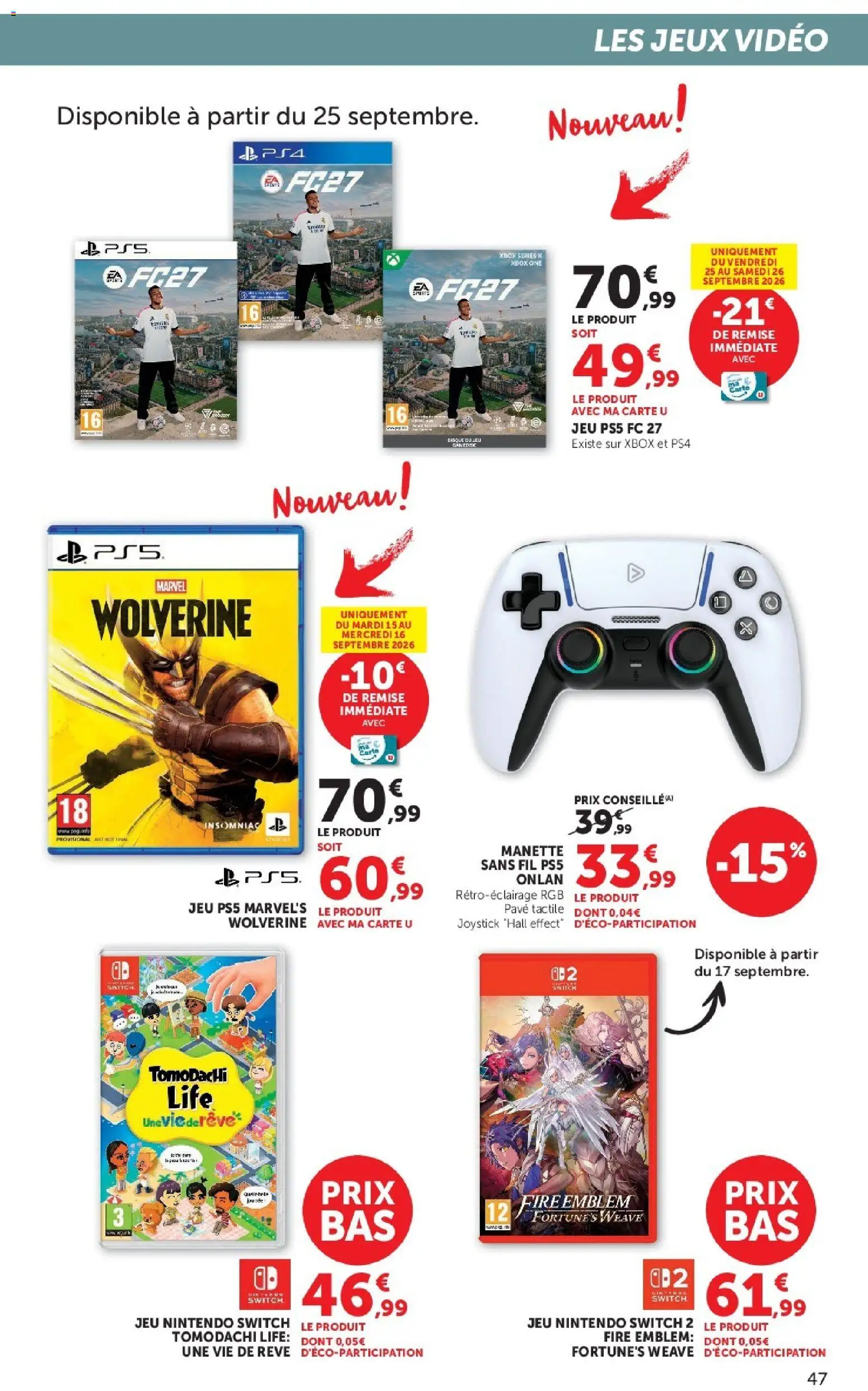{H1} | Page: 47 | Produits: Vidéo, Xbox, Nintendo Switch, Jeux