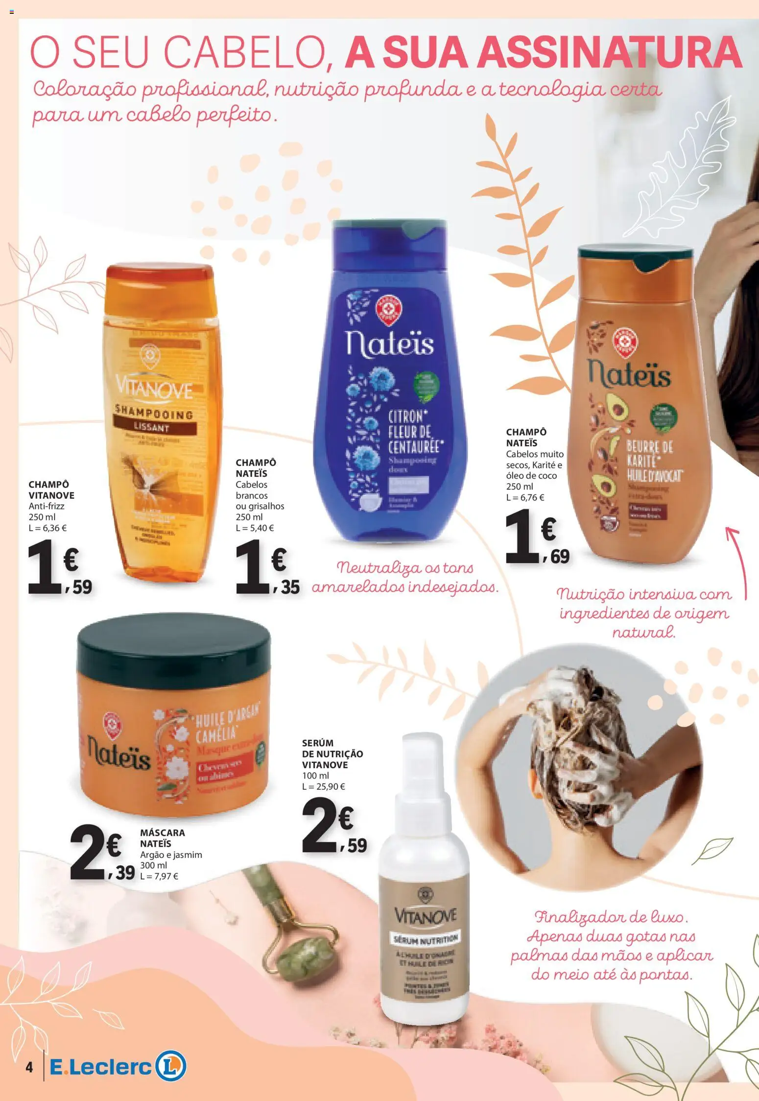 E.Leclerc folheto da Nossa Marca │ válido de 01.05.2026 | Página: 4 | Produtos: Sérum, Óleo