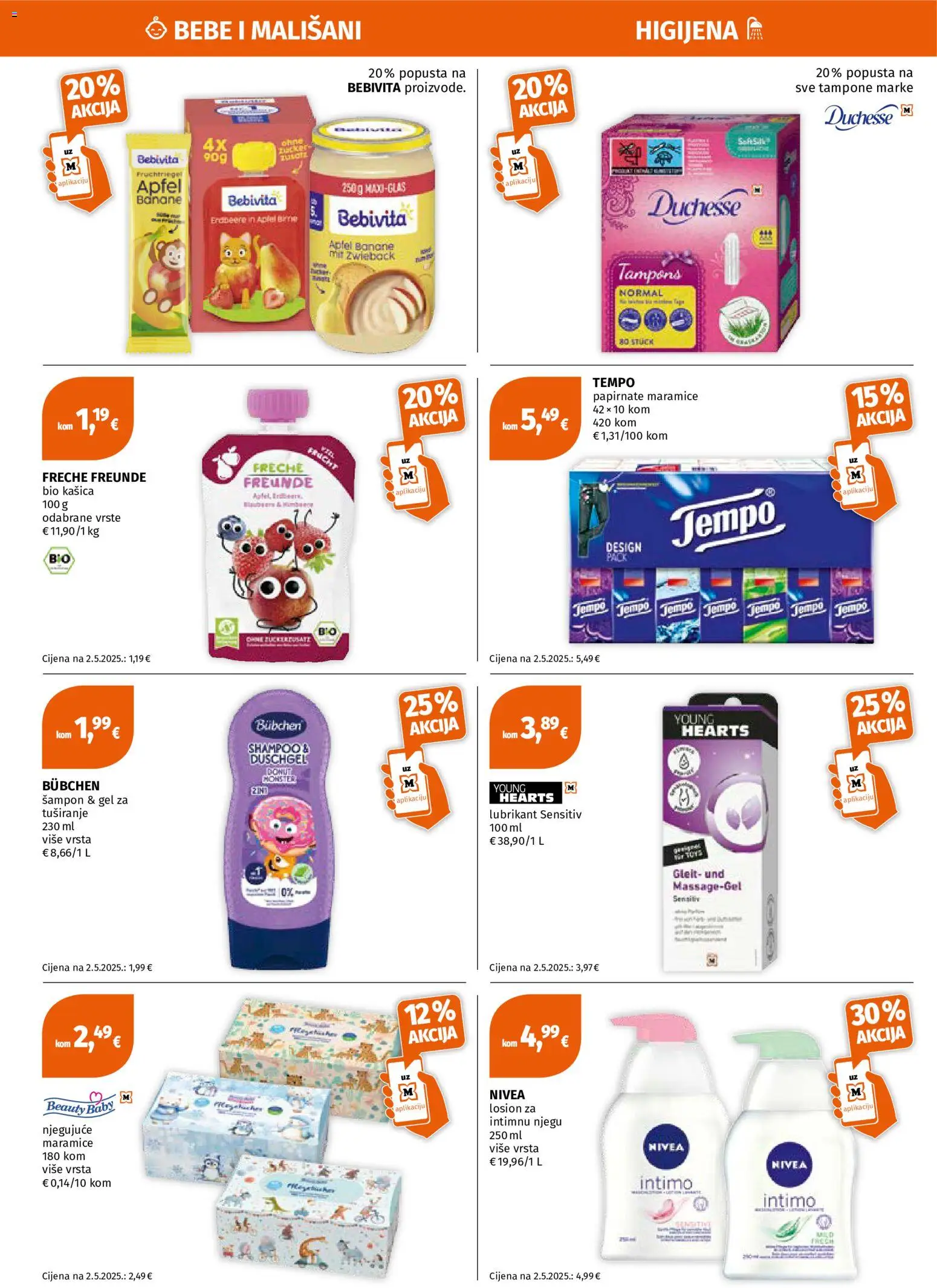 Müller katalog | vrijedi od 24.08.2026 | Stranica: 6 | Proizvodi: Šampon, Lubrikant, Banane, Maramice