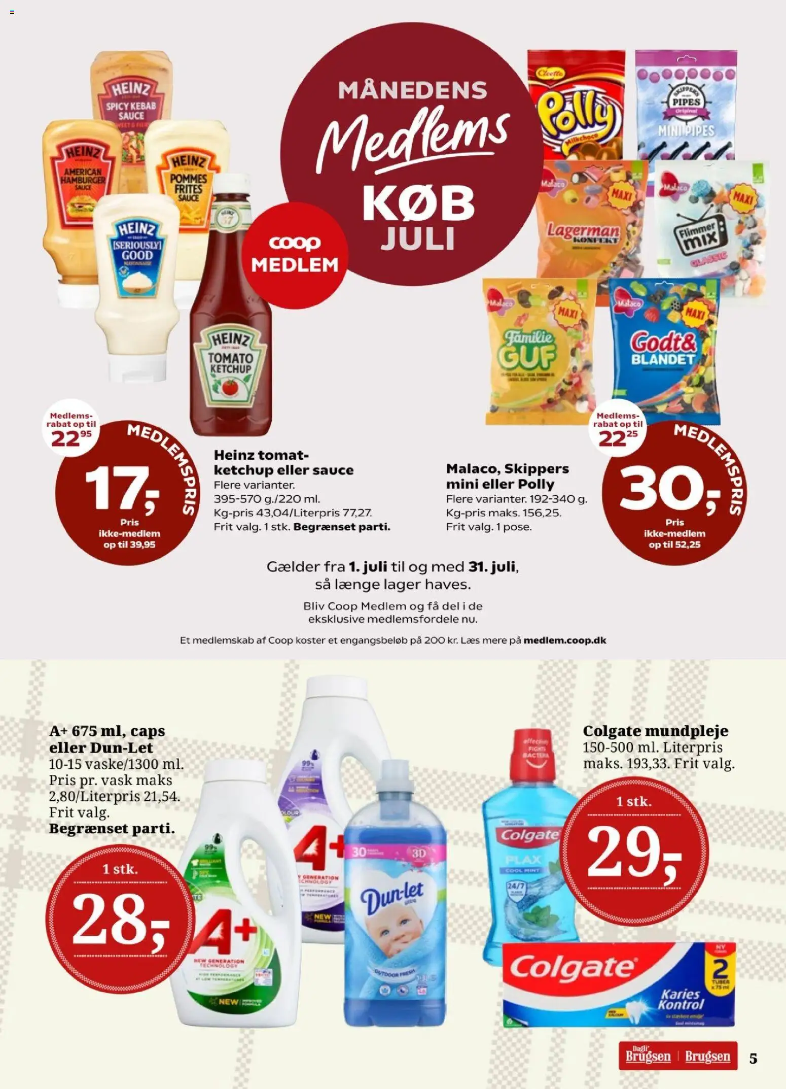 Dagli'Brugsen tilbudsavis – gyldig fra 03/07/2026 | Side: 5 | Produkter: Ketchup, Kebab, Caps