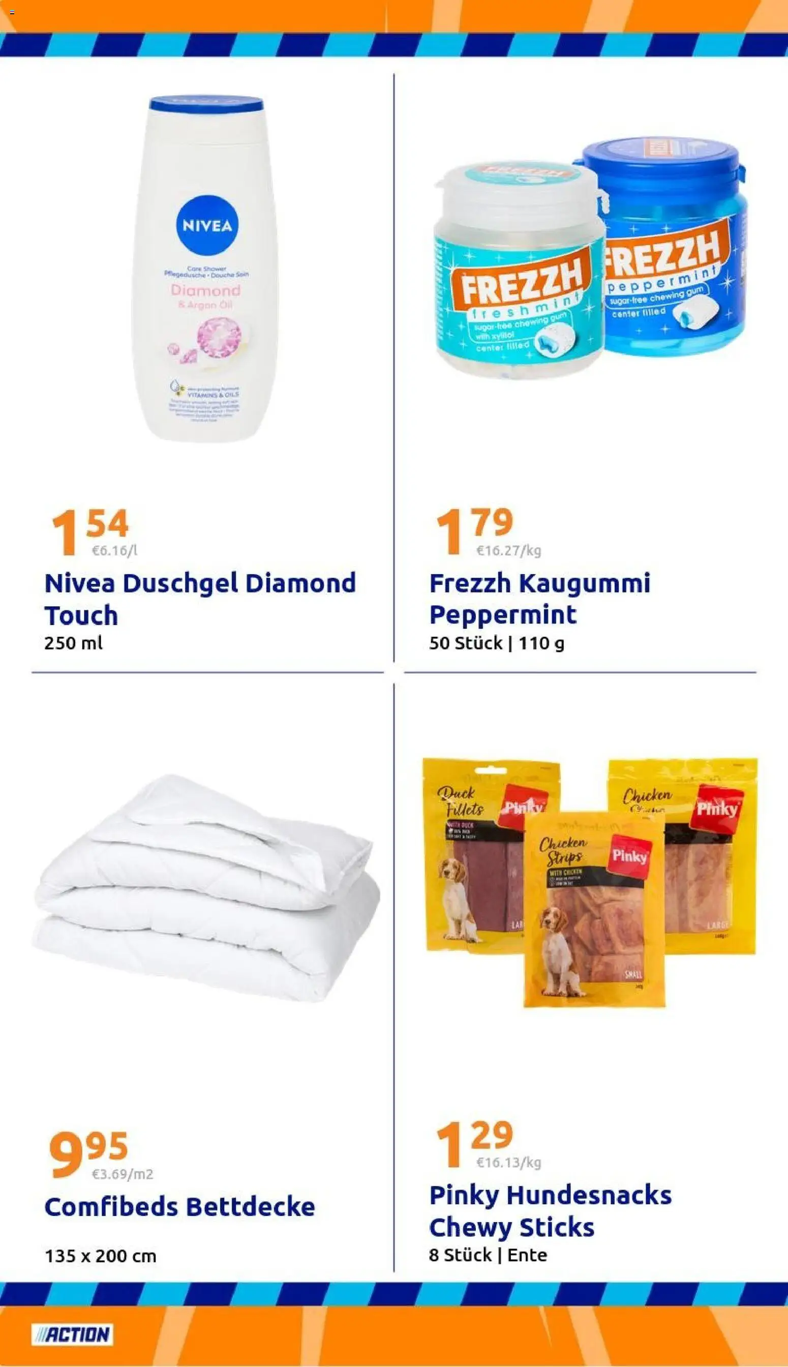Action Prospekt – gültig ab 02.09.2026 | Seite: 20 | Produkte: Kaugummi, Bettdecke, Duschgel, Ente
