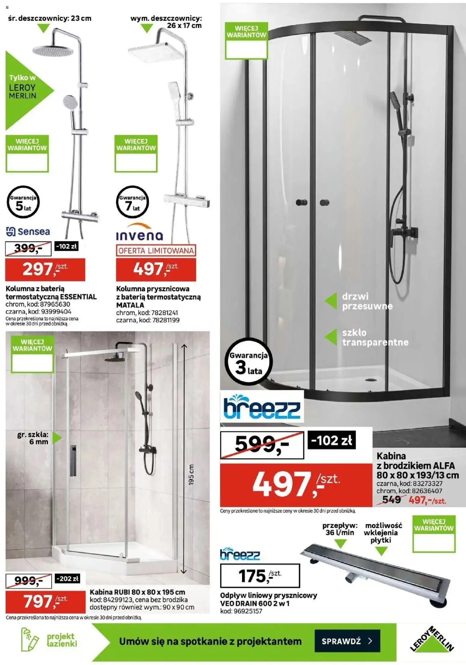 Leroy Merlin gazetka od 12.08.2026 | Strona: 21 | Produkty: Płytki, Bateria, Drzwi