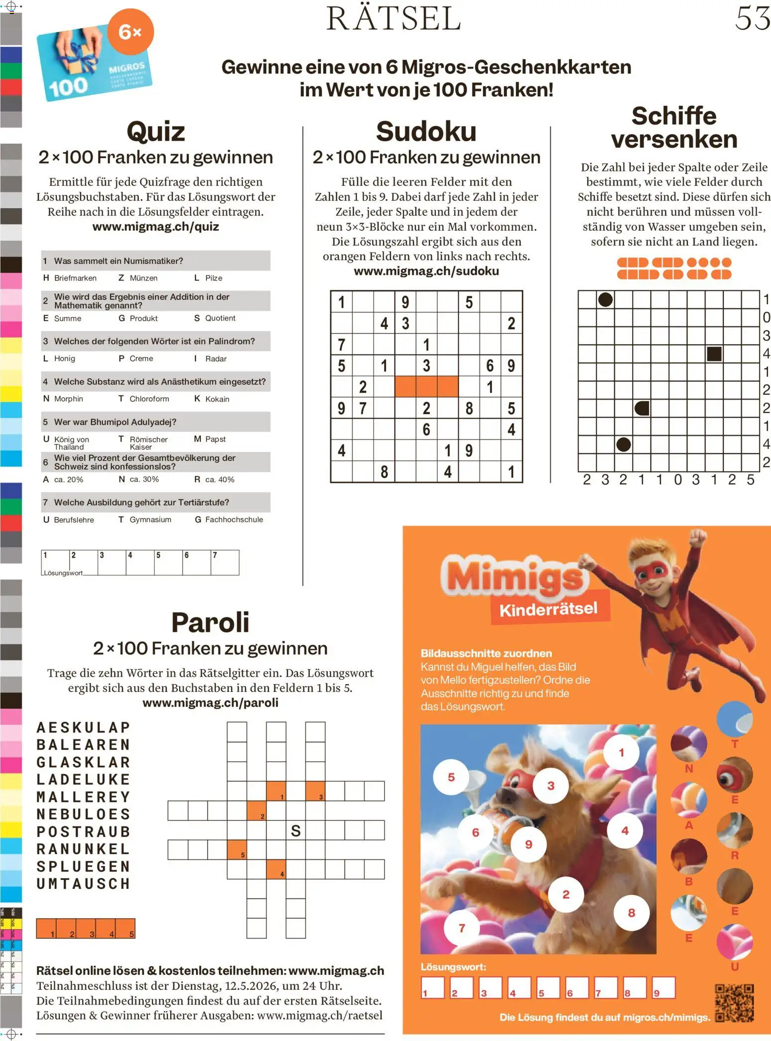 Migros aktionen Magazin – gültig ab 06.05.2026 | Seite: 53 | Produkte: Orangen, Wasser, Creme