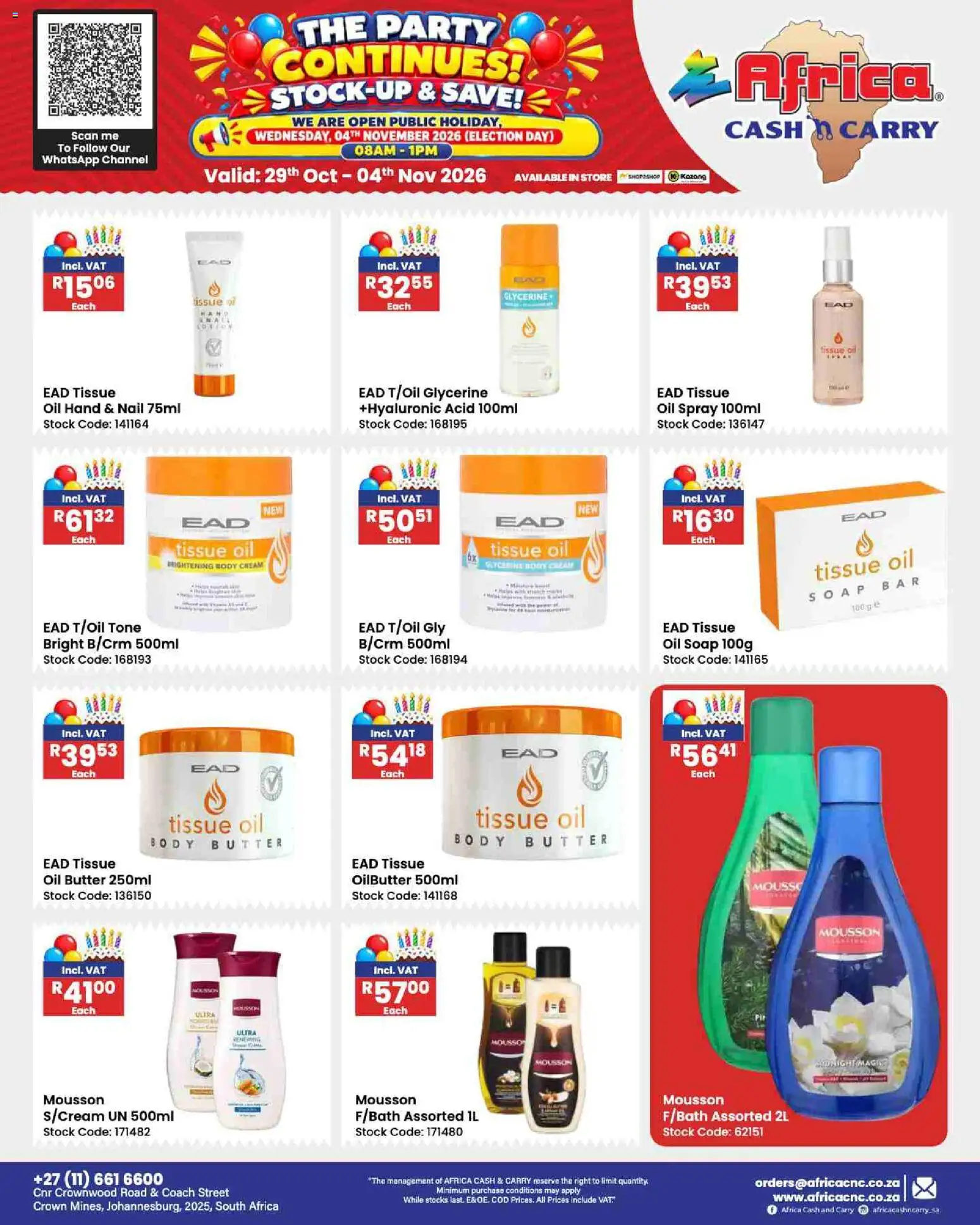 New Africa Cash & Carry catalogue – valid from 29/10/2026 | Page: 110