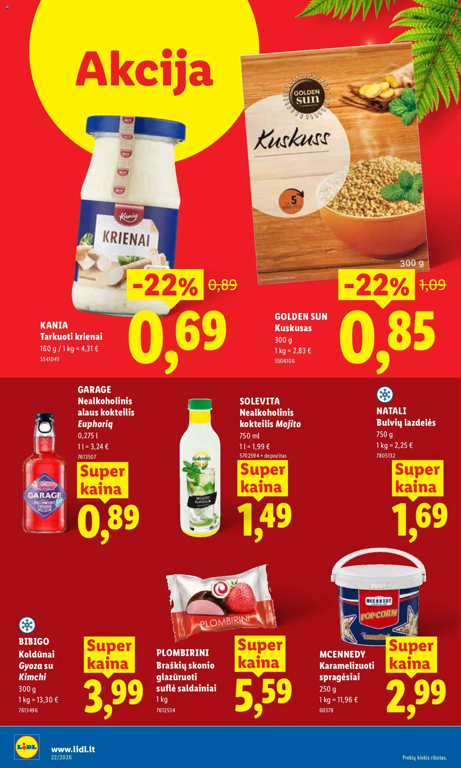 LIDL akcijos nuo 2026.06.22 | Puslapis: 22