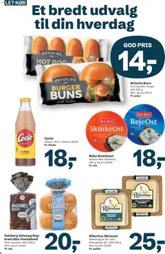 LETKØB - Tilbudsavis gyldig fra 05/10/2026 | Side: 4 | Produkter: Yoghurt, Brød, Skiveost, Brioche