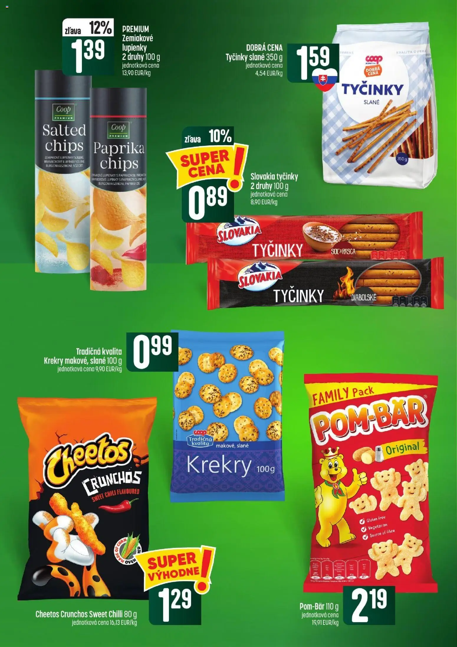 Nové COOP Jednota akcie – leták je platný od 15.10.2026 | Strana: 38 | Produkty: Paprika, Chilli, Krekry